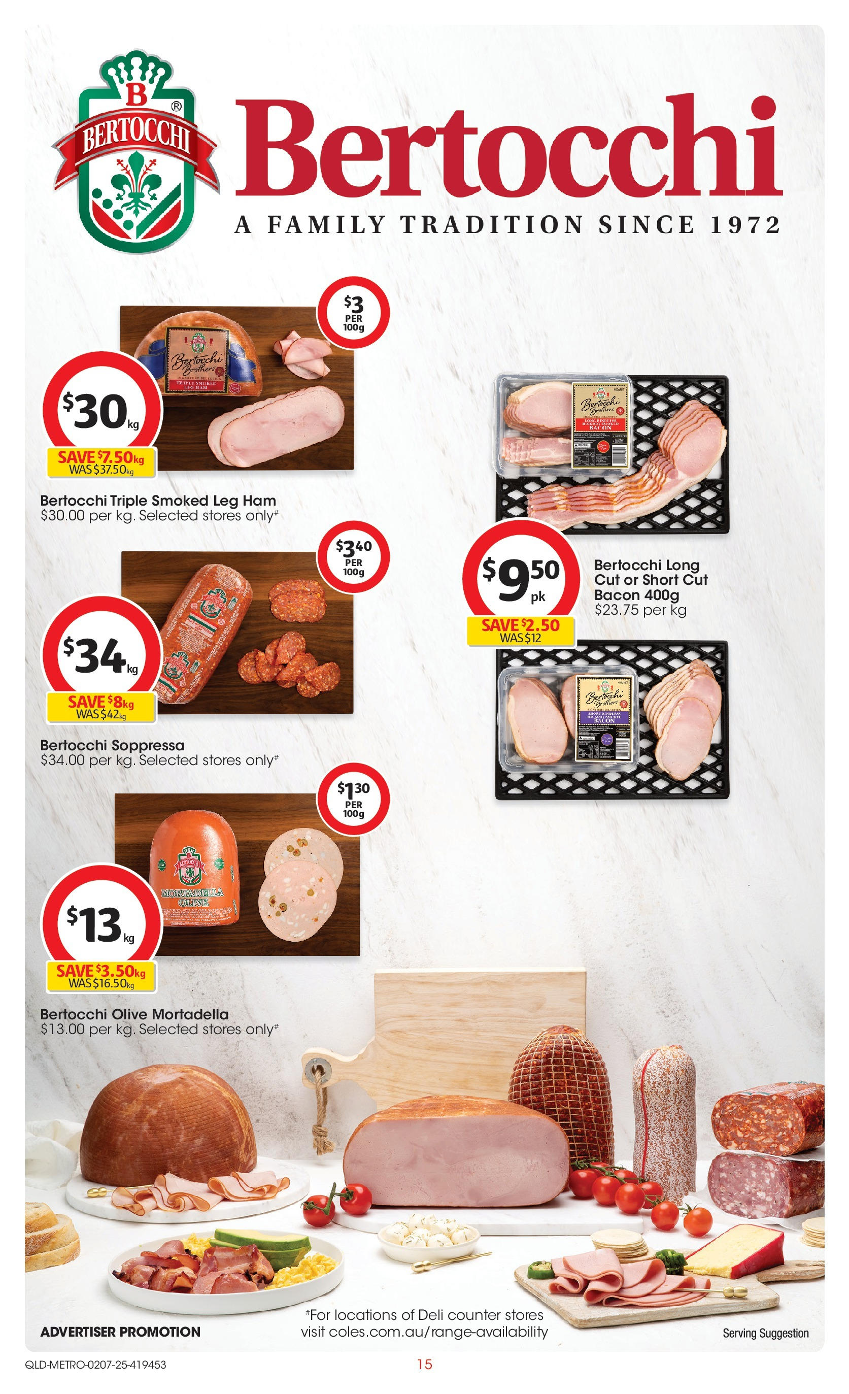 ﻿﻿Coles catalogue valid from 02/07/2025 > Online Australia | Page: 15 | Products: Bacon, Ham