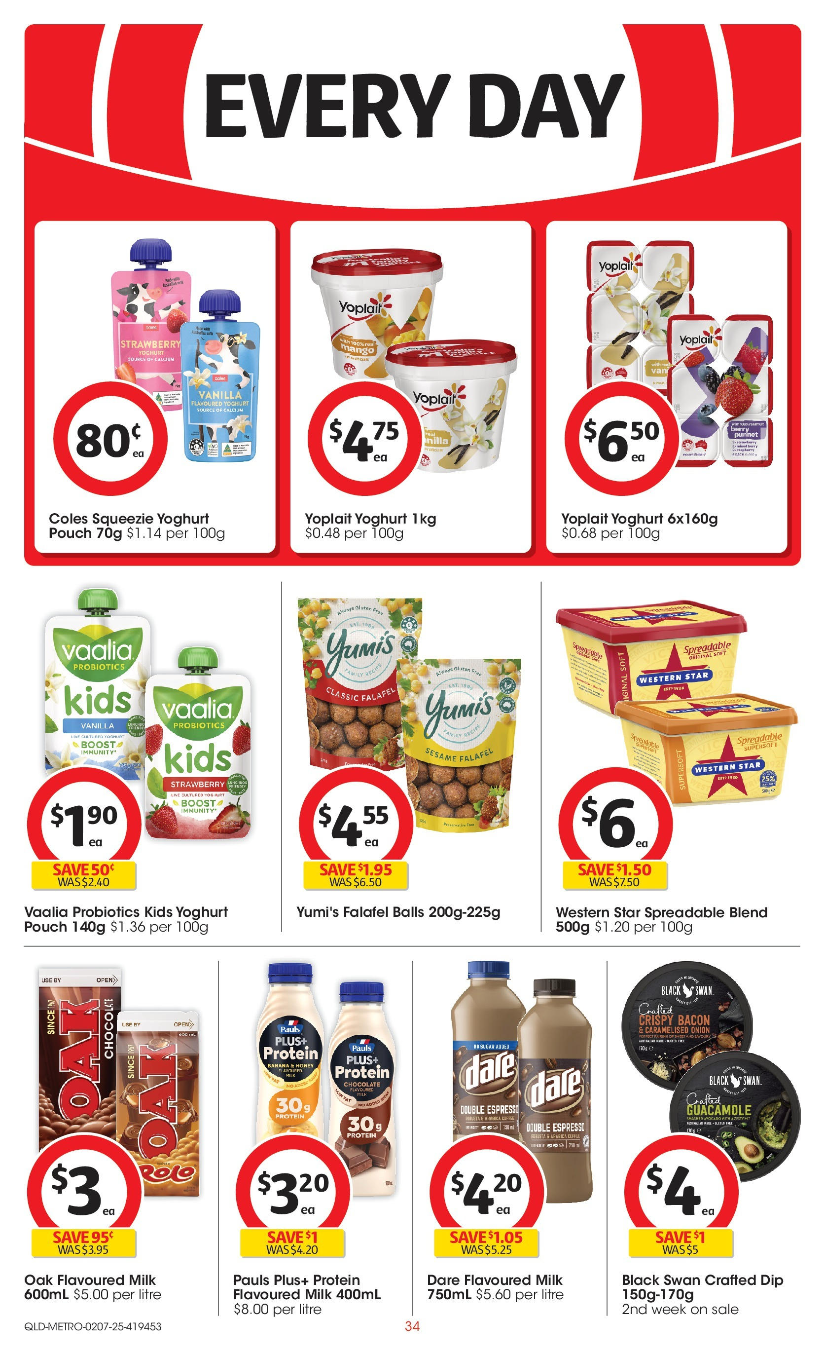 ﻿﻿Coles catalogue valid from 02/07/2025 > Online Australia | Page: 34 | Products: Bacon, Yoghurt, Chocolate, Mango