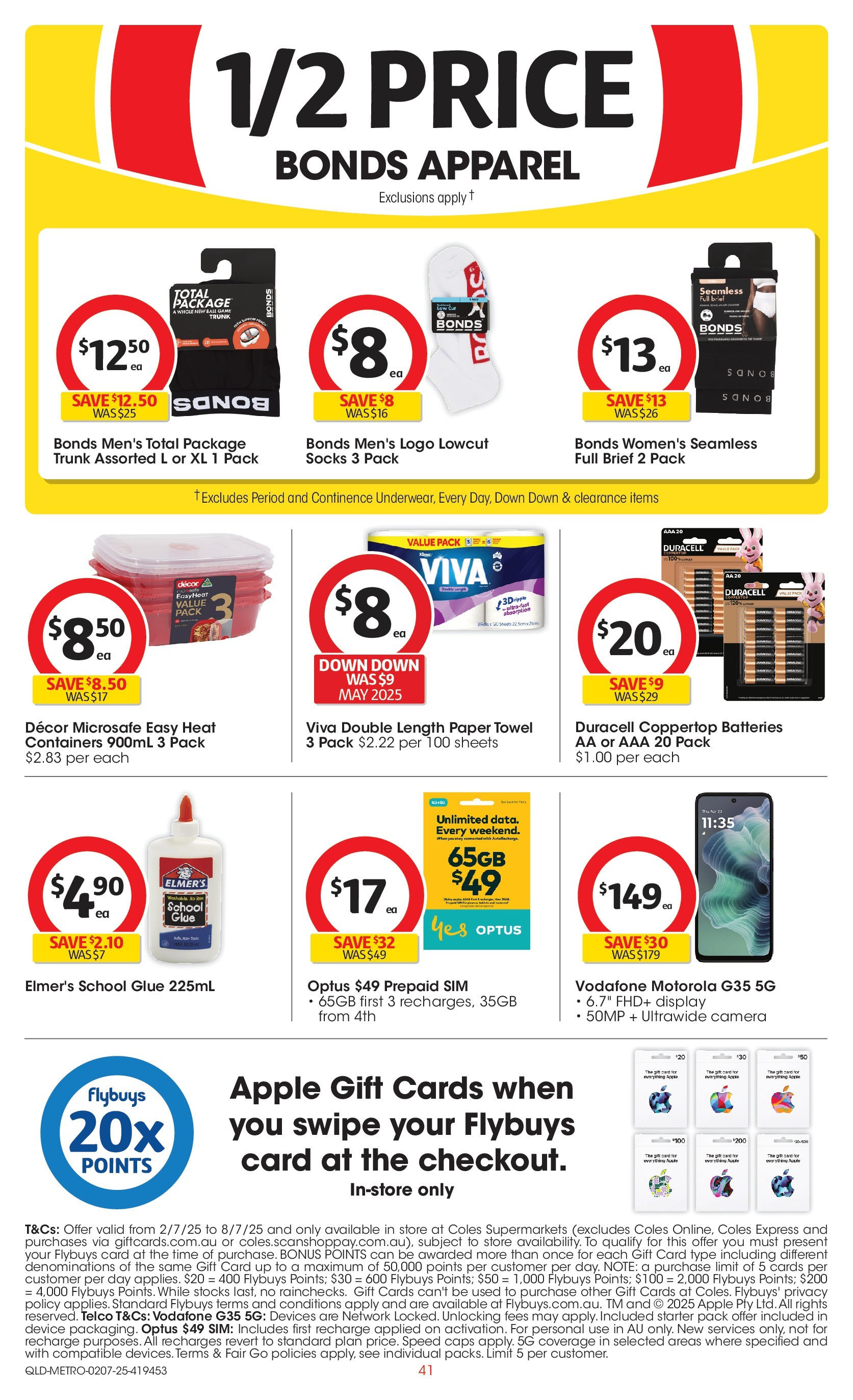 ﻿﻿Coles catalogue valid from 02/07/2025 > Online Australia | Page: 41 | Products: Socks, Glue, Camera, Game