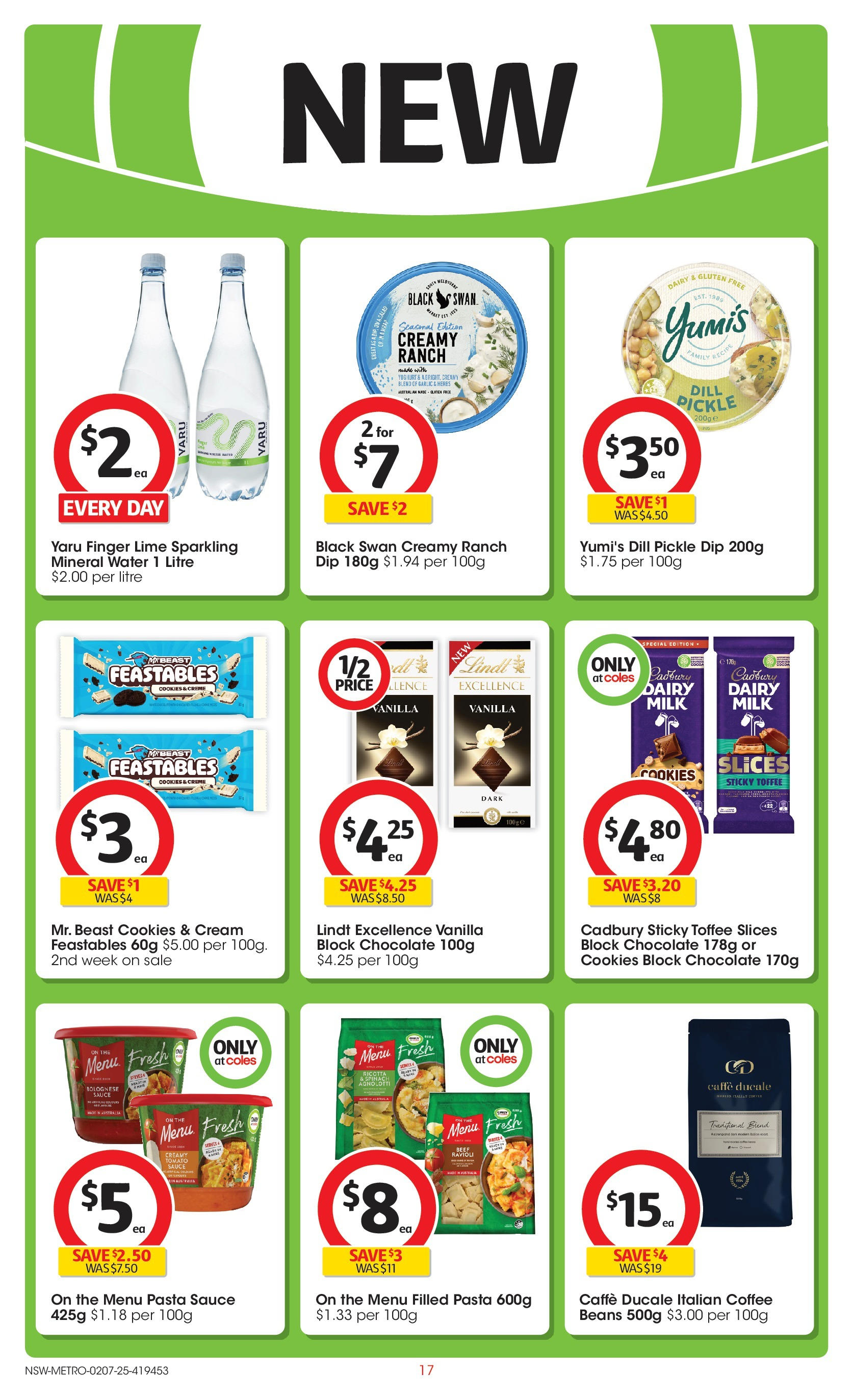 ﻿﻿Coles catalogue valid from 02/07/2025 > Online Australia | Page: 17 | Products: Spinach, Water, Sauce, Dill