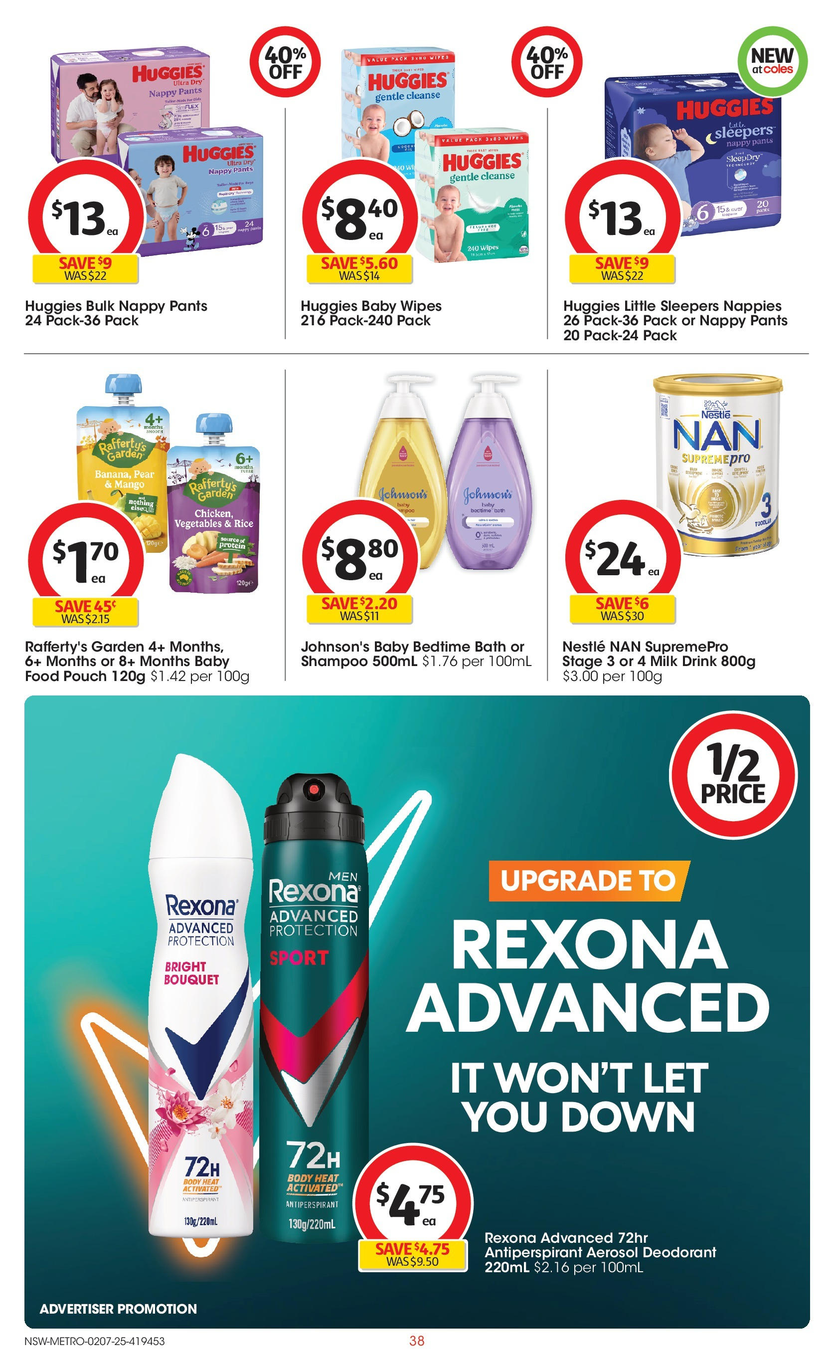 ﻿﻿Coles catalogue valid from 02/07/2025 > Online Australia | Page: 38 | Products: Bath, Pants, Vegetables, Mango