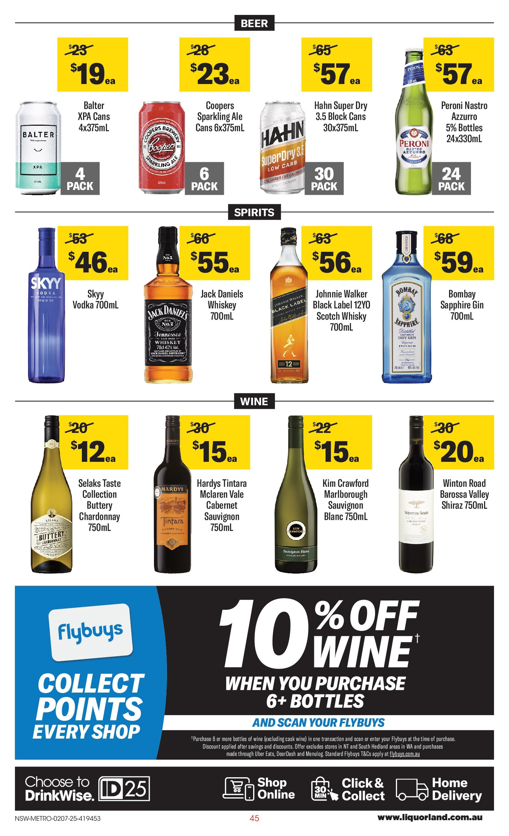 ﻿﻿Coles catalogue valid from 02/07/2025 > Online Australia | Page: 45 | Products: Wine, Vodka, Whiskey, Scotch