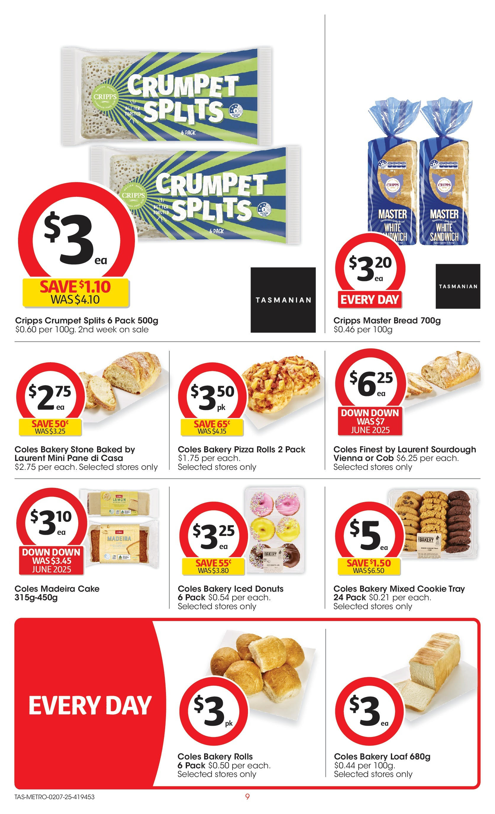 ﻿﻿Coles catalogue valid from 02/07/2025 > Online Australia | Page: 9 | Products: Donuts, Bread, Pizza, Lemon