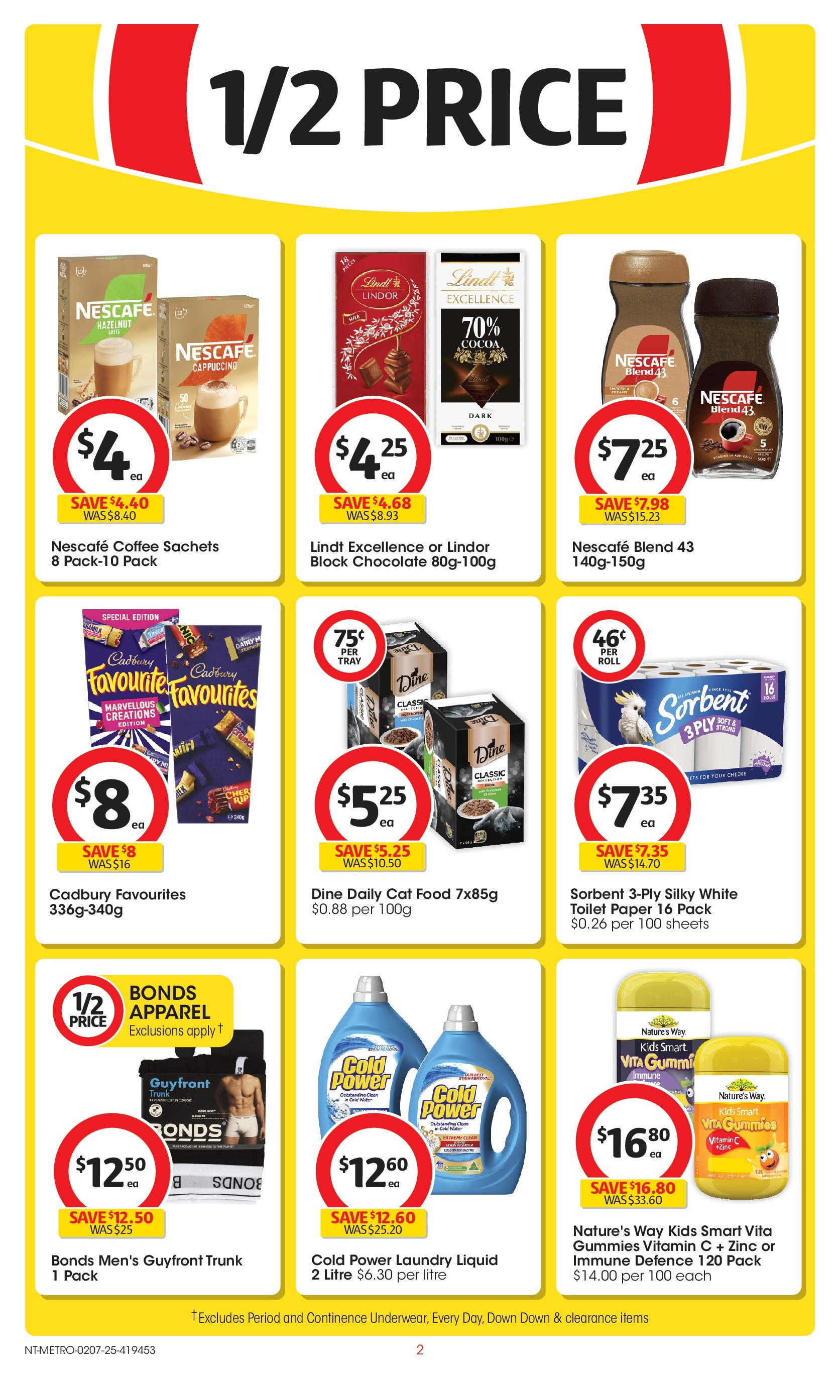 ﻿﻿Coles catalogue valid from 02/07/2025 > Online Australia | Page: 2 | Products: Toilet, Chocolate, Water, Zinc
