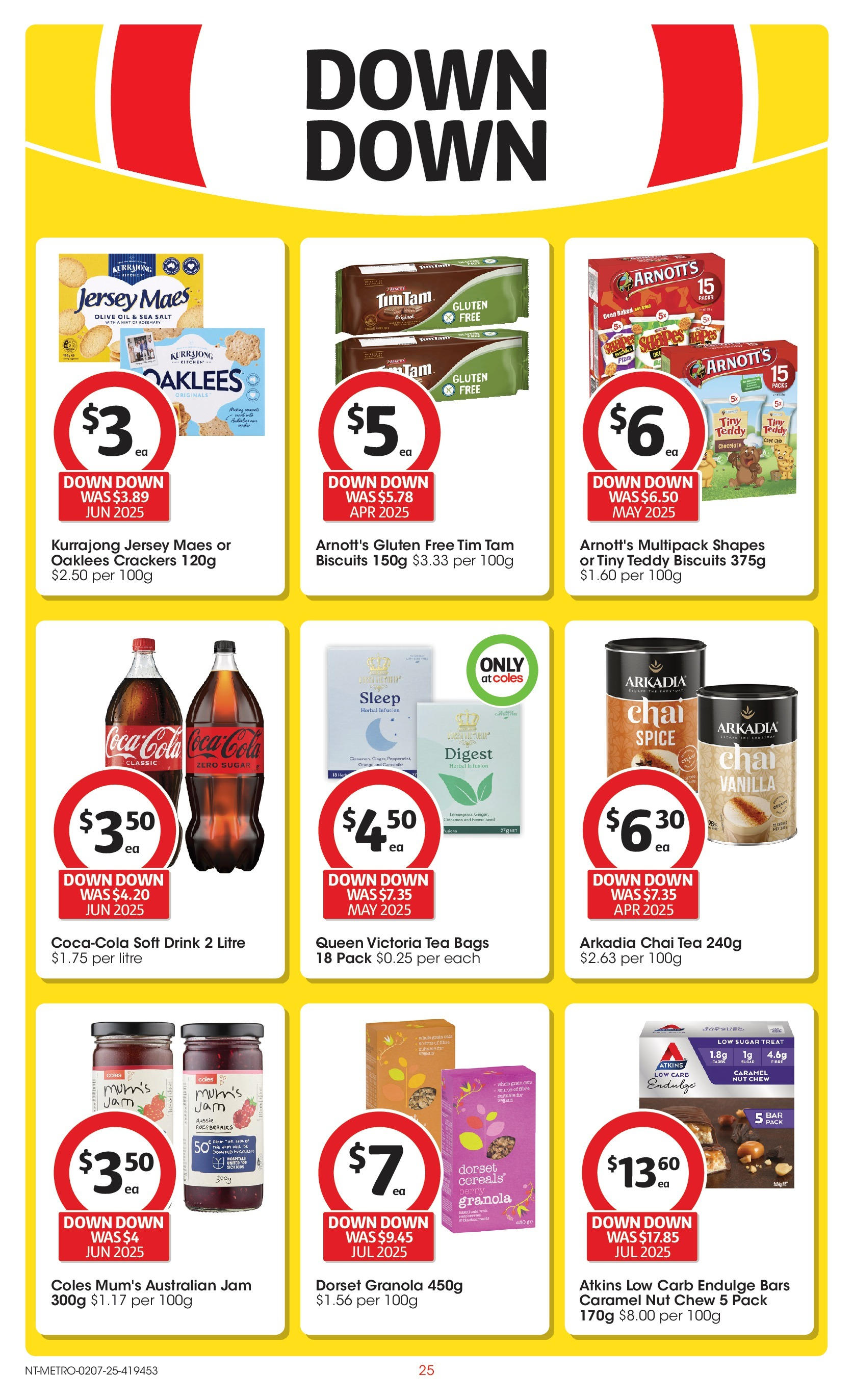 ﻿﻿Coles catalogue valid from 02/07/2025 > Online Australia | Page: 25 | Products: Jersey, Granola, Tea, Sugar