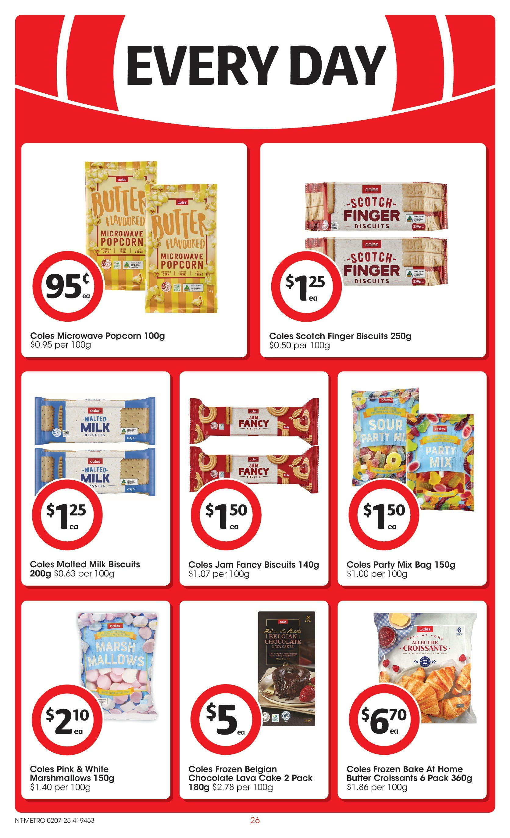 ﻿﻿Coles catalogue valid from 02/07/2025 > Online Australia | Page: 26 | Products: Butter, Biscuits, Popcorn, Bag