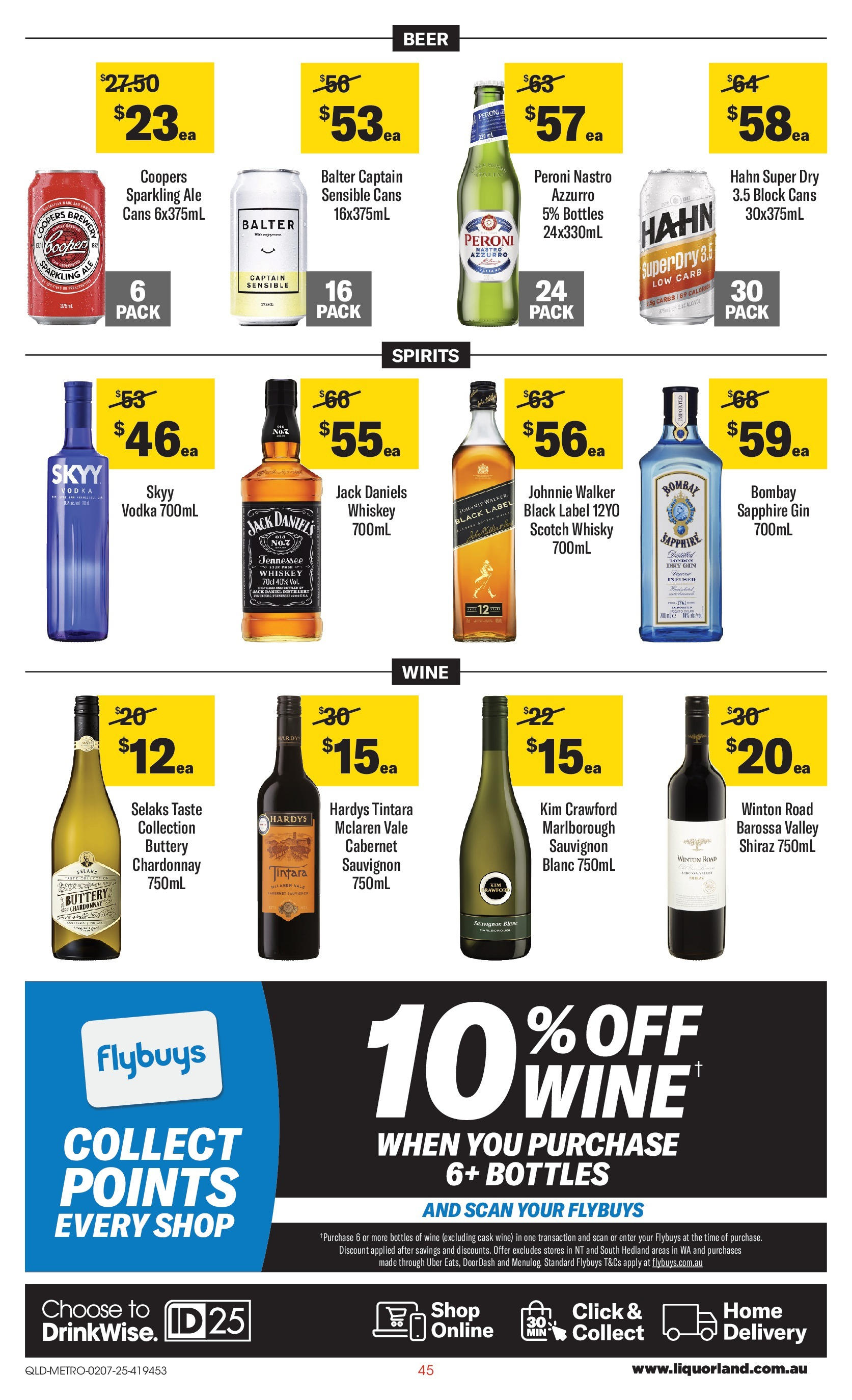﻿﻿Coles catalogue valid from 02/07/2025 > Online Australia | Page: 45 | Products: Beer, Gin, Vodka, Scotch