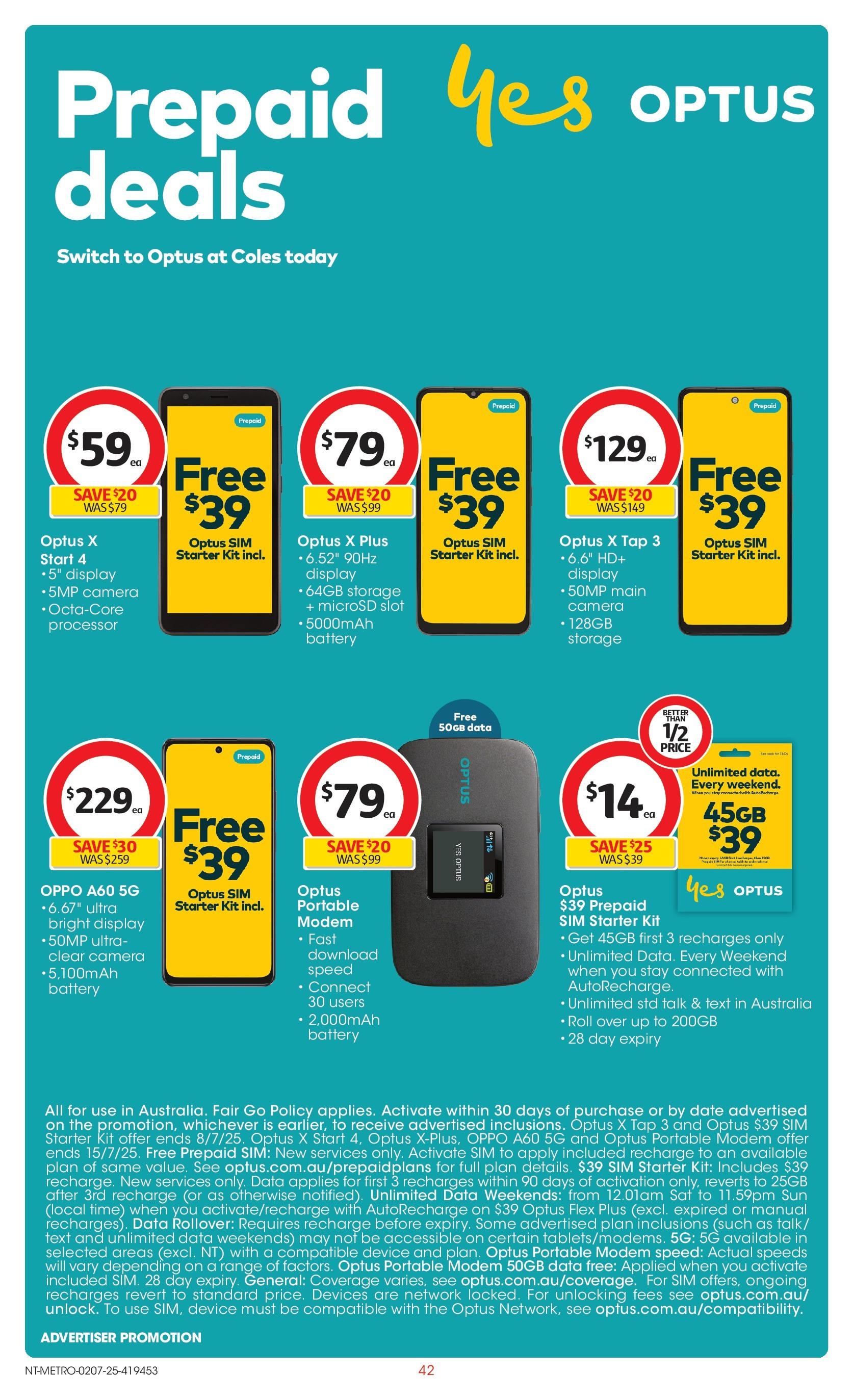 ﻿﻿Coles catalogue valid from 02/07/2025 > Online Australia | Page: 42 | Products: Battery, Tap, Date, Portable