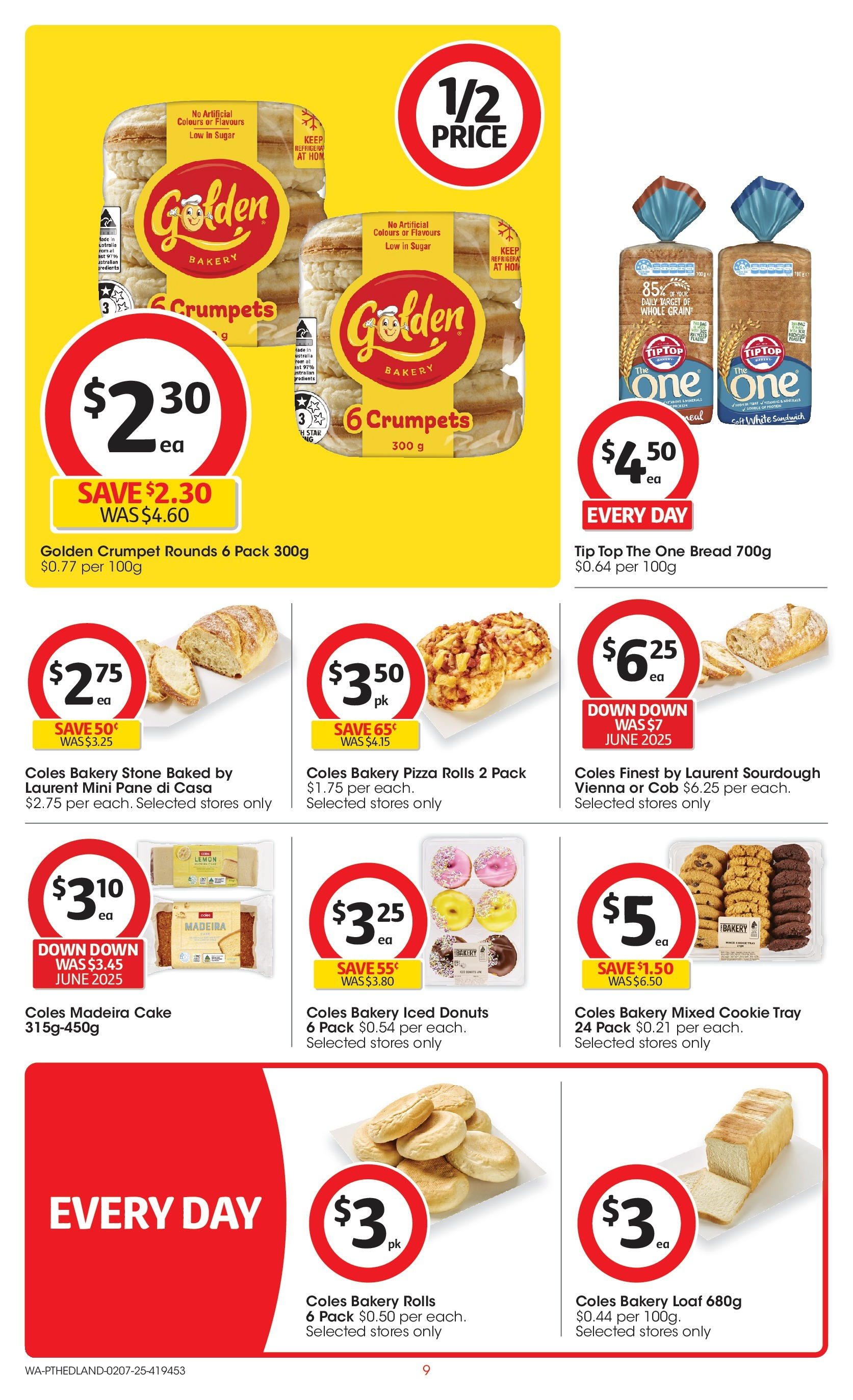 ﻿﻿Coles catalogue valid from 01/07/2025 > Online Australia | Page: 9 | Products: Pizza, Sugar, Lemon, Bakery