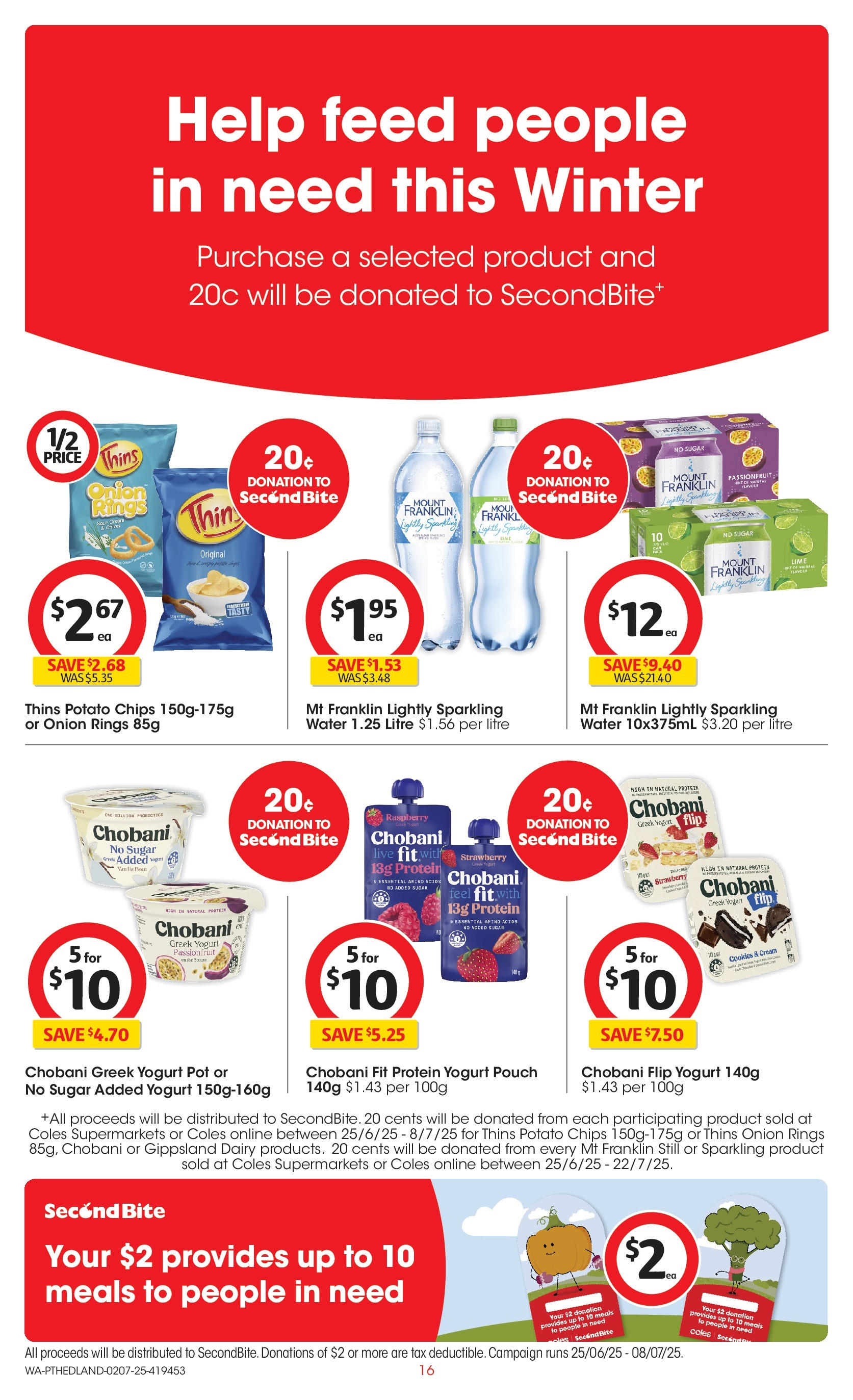 ﻿﻿Coles catalogue valid from 01/07/2025 > Online Australia | Page: 16 | Products: Chips, Water, Lime, Fan