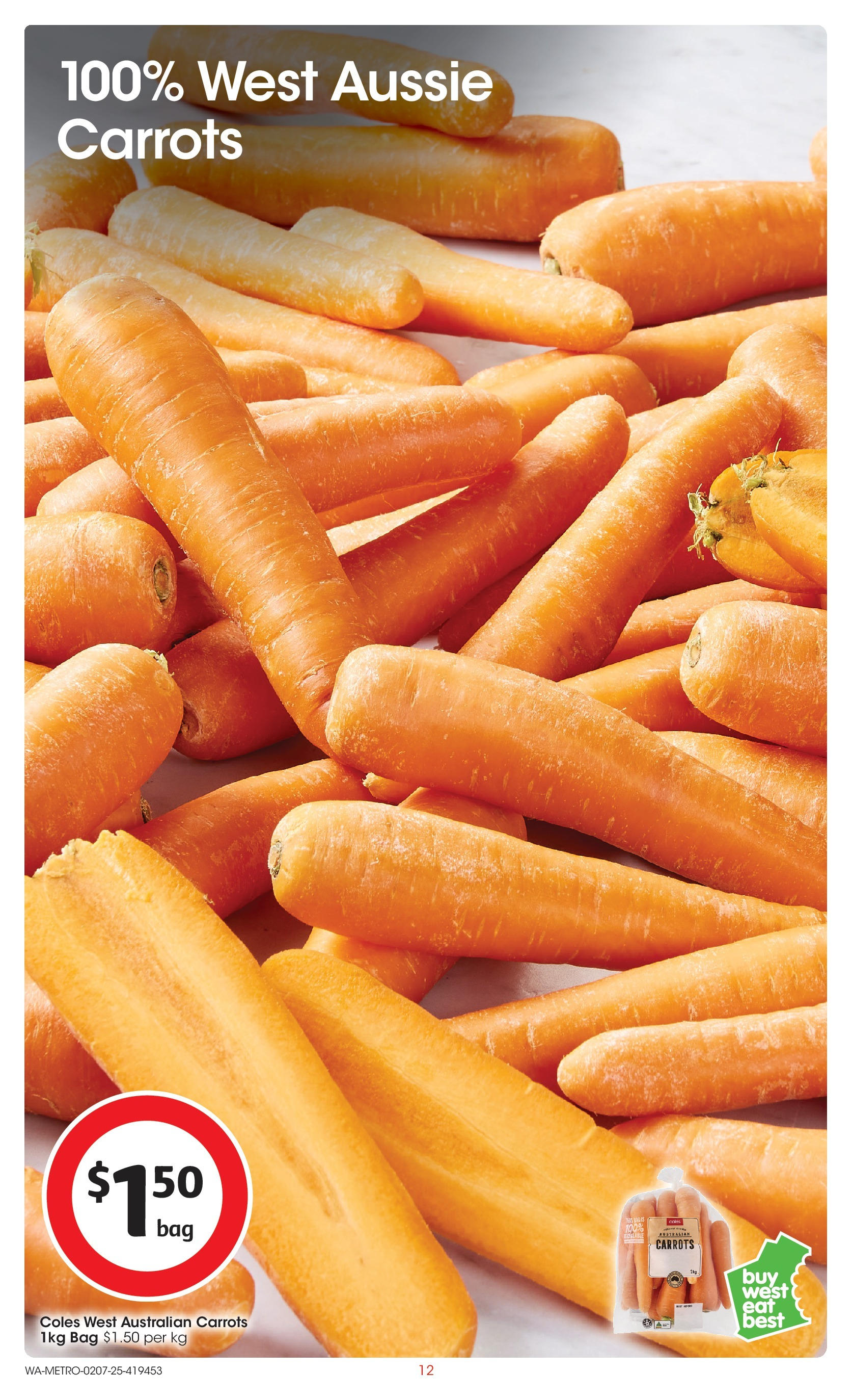 ﻿﻿Coles catalogue valid from 02/07/2025 > Online Australia | Page: 12 | Products: Carrots, Bag