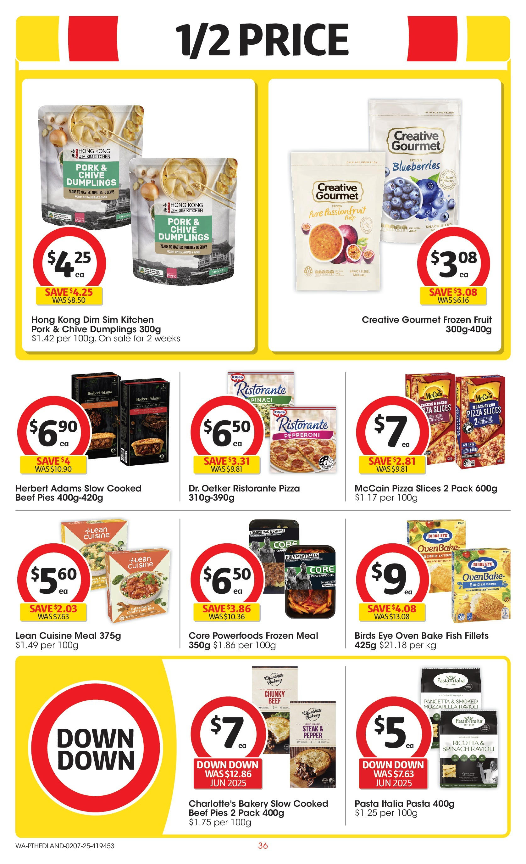 ﻿﻿Coles catalogue valid from 01/07/2025 > Online Australia | Page: 36 | Products: Cheese, Chicken, Pasta, Pies