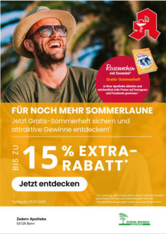 Entdecke - Reisewochen in Ihrer Apotheke - mit wöchentlichen Gewinnspielen! gültig ab dem 27.06.2025