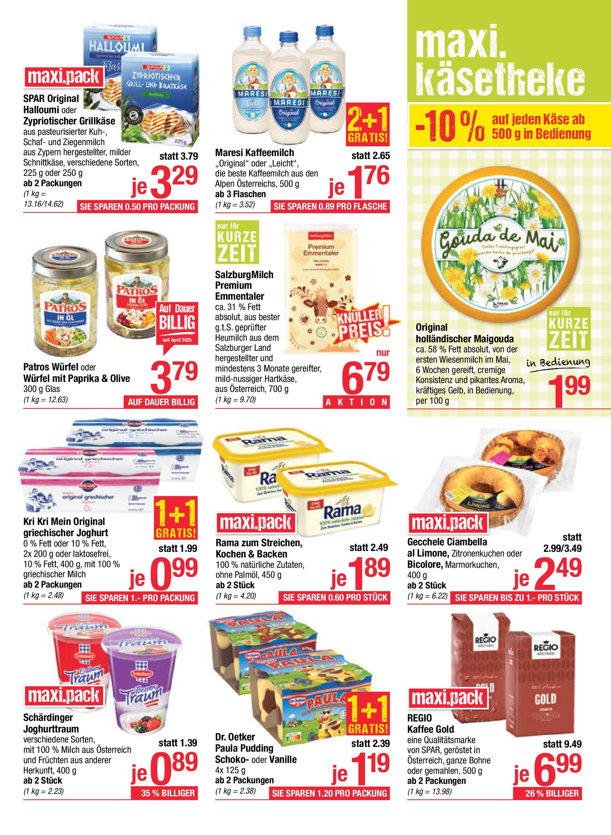 Maximarkt Anif, Bruck an der Großglocknerstraße von 30.06.2025 - Aktuelle Angebote | Seite: 9 | Produkte: Grill, Milch, Joghurt, Öl