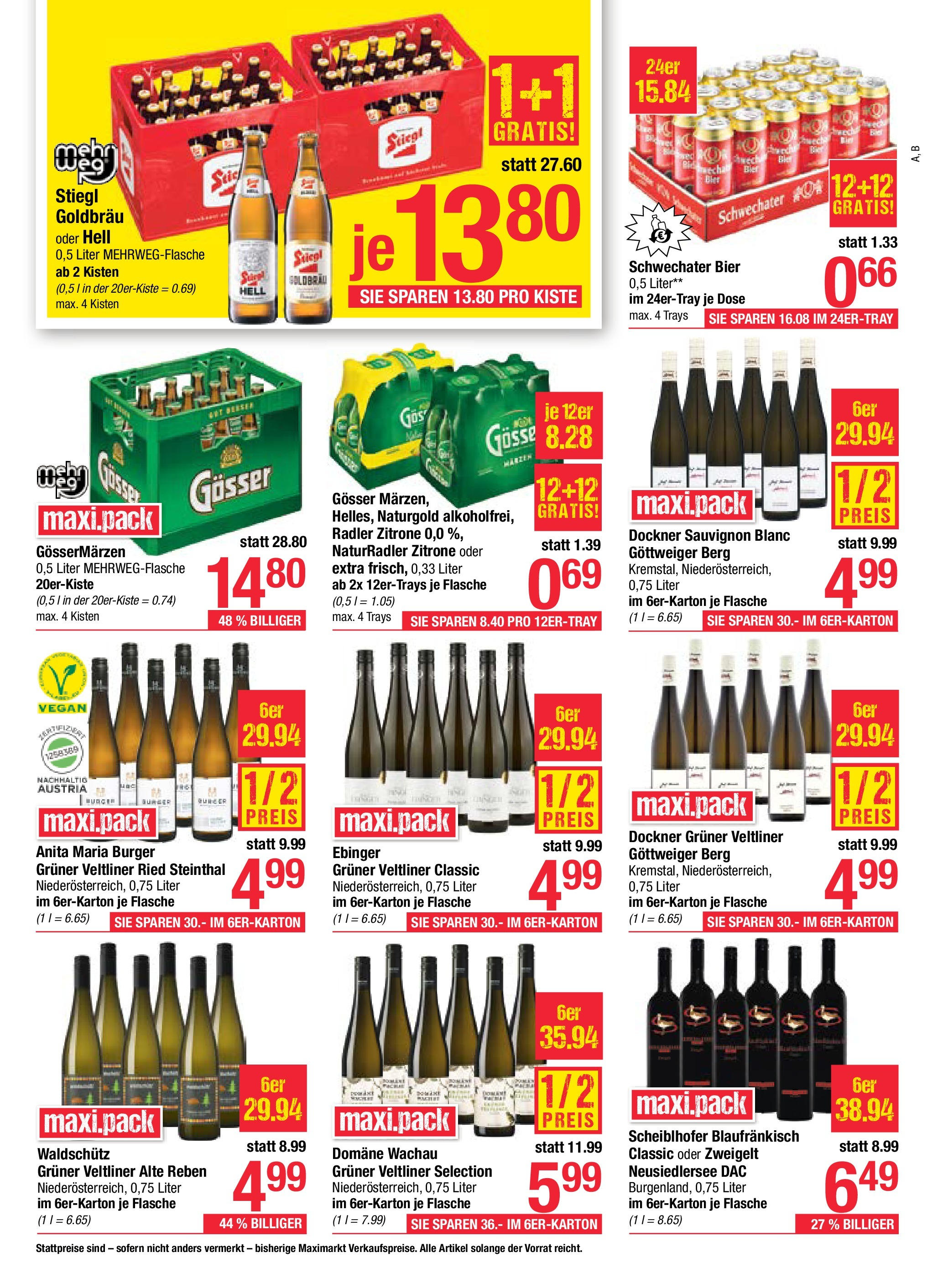 Maximarkt Anif, Bruck an der Großglocknerstraße von 30.06.2025 - Aktuelle Angebote | Seite: 13 | Produkte: Zitrone, Bier