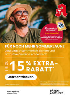 Entdecke - Reisewochen in Ihrer Apotheke - mit wöchentlichen Gewinnspielen! gültig ab dem 27.06.2025