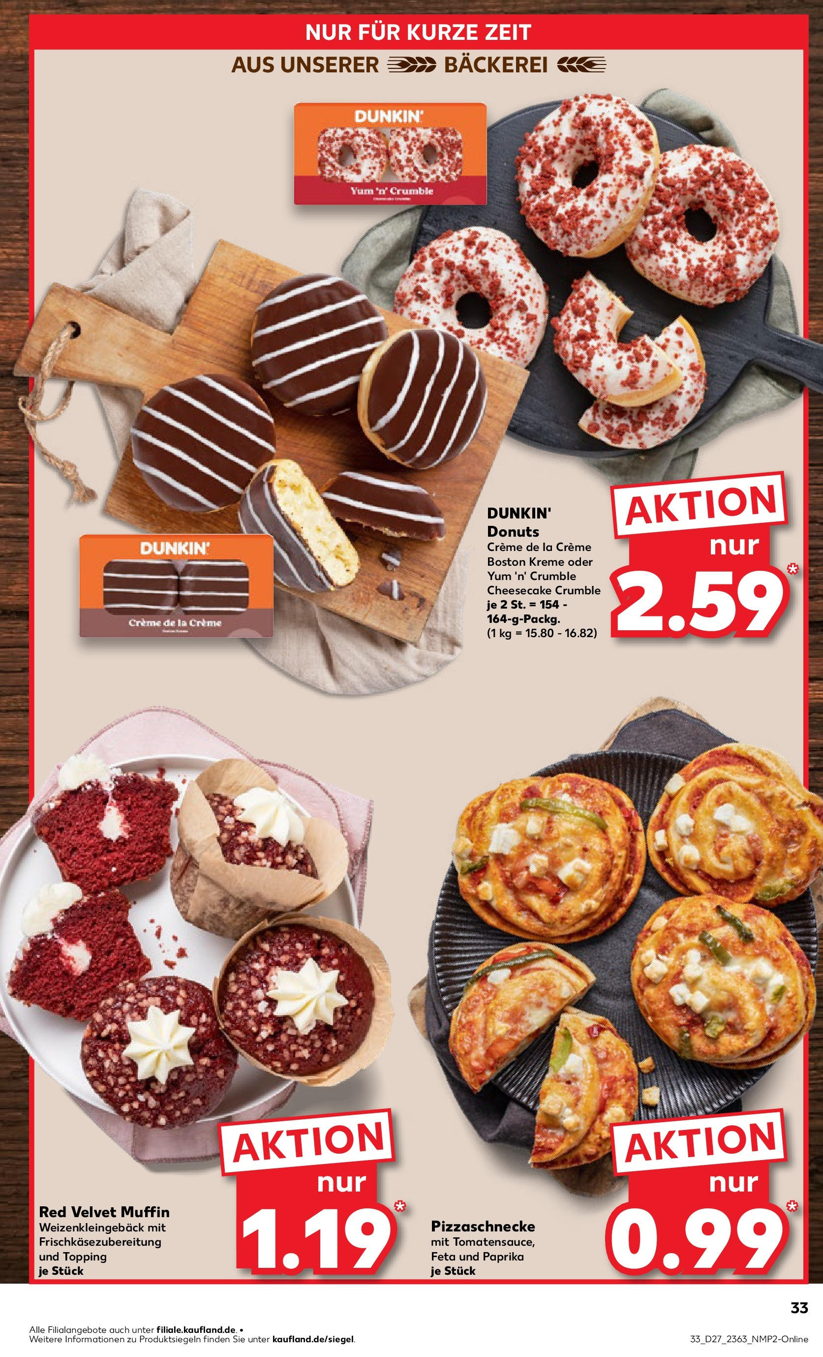 Prospekt Kaufland ab 03.07.2025 » Angebote Online zum Blättern | Seite: 33 | Produkte: Bäckerei, Feta, Creme, Paprika