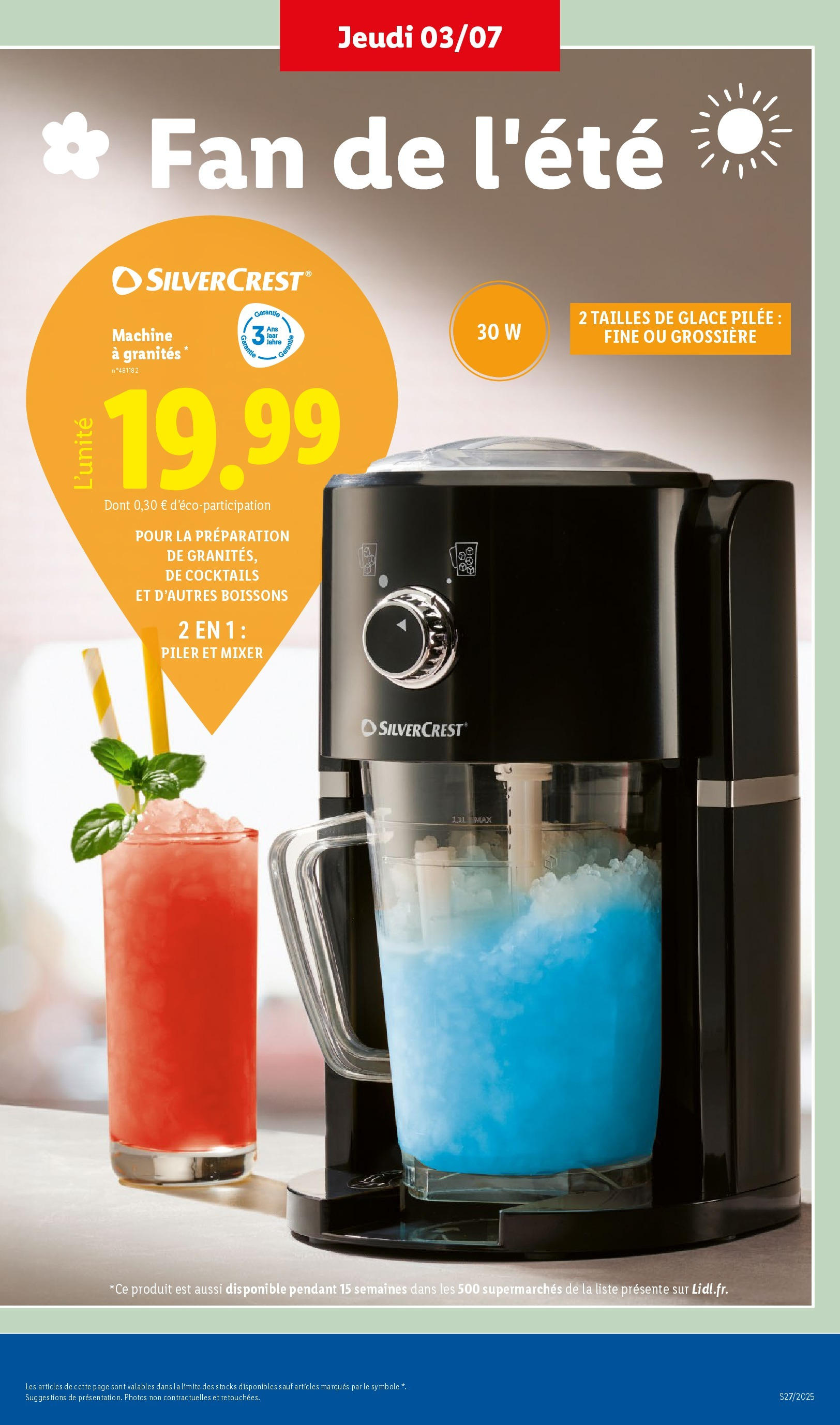 Catalogue LIDL du 02/07/2025 | Promo prospectus en ligne | Page: 45 | Produits: Mixer Catalogue LIDL du 02/07/2025 | Promo prospectus en ligne | Page: 45 | Produits: Mixer