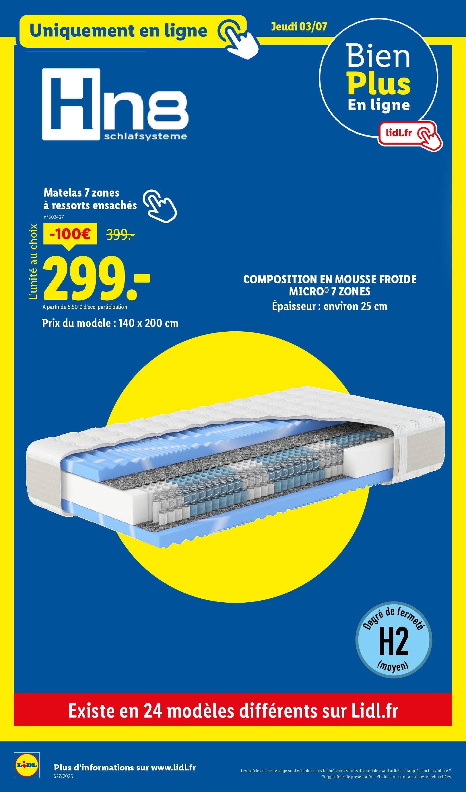 Catalogue LIDL du 02/07/2025 | Promo prospectus en ligne | Page: 48 | Produits: Mousse, Matelas Catalogue LIDL du 02/07/2025 | Promo prospectus en ligne | Page: 48 | Produits: Mousse, Matelas