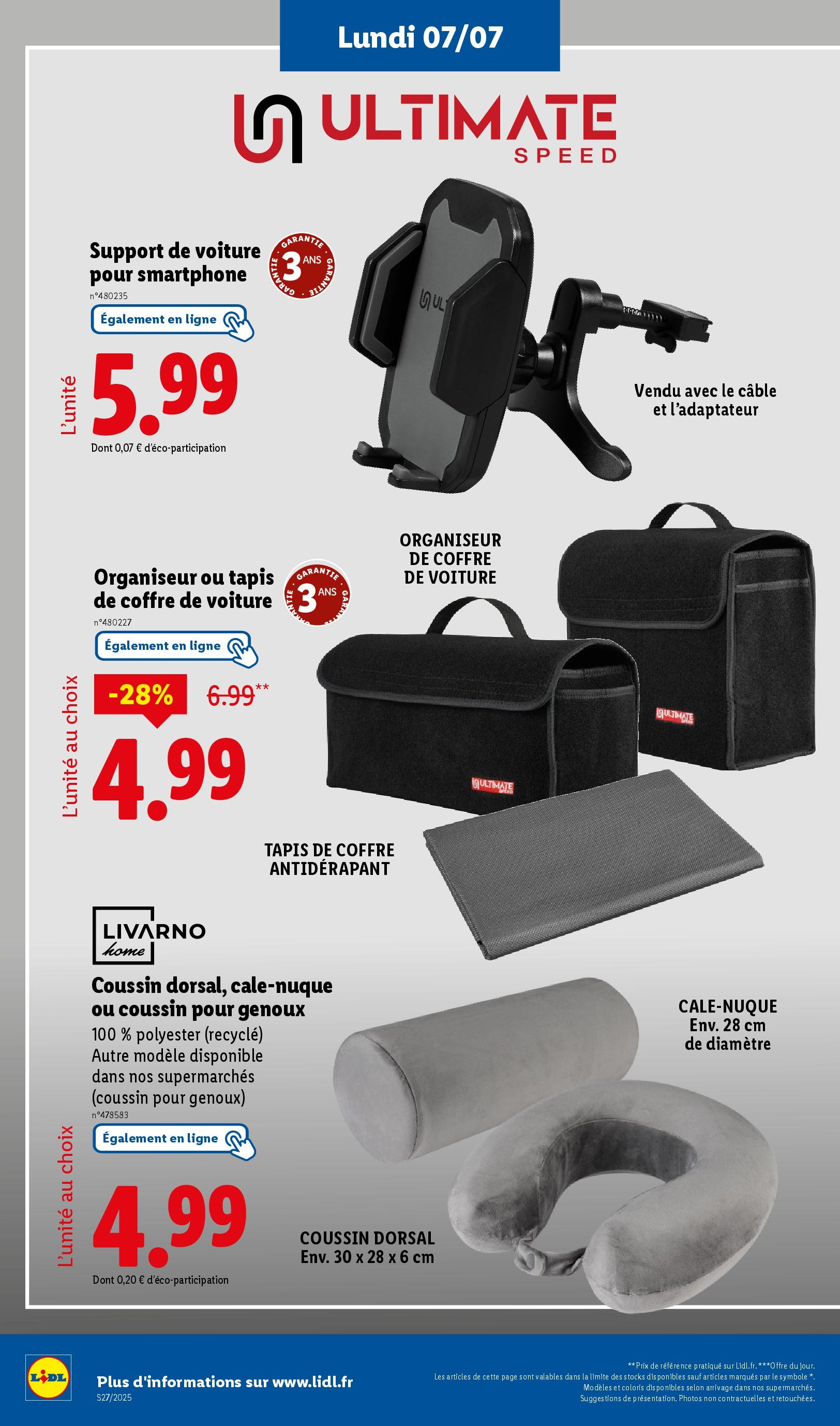 Catalogue LIDL du 02/07/2025 | Promo prospectus en ligne | Page: 52 | Produits: Smartphone, Câble, Tapis Catalogue LIDL du 02/07/2025 | Promo prospectus en ligne | Page: 52 | Produits: Smartphone, Câble, Tapis