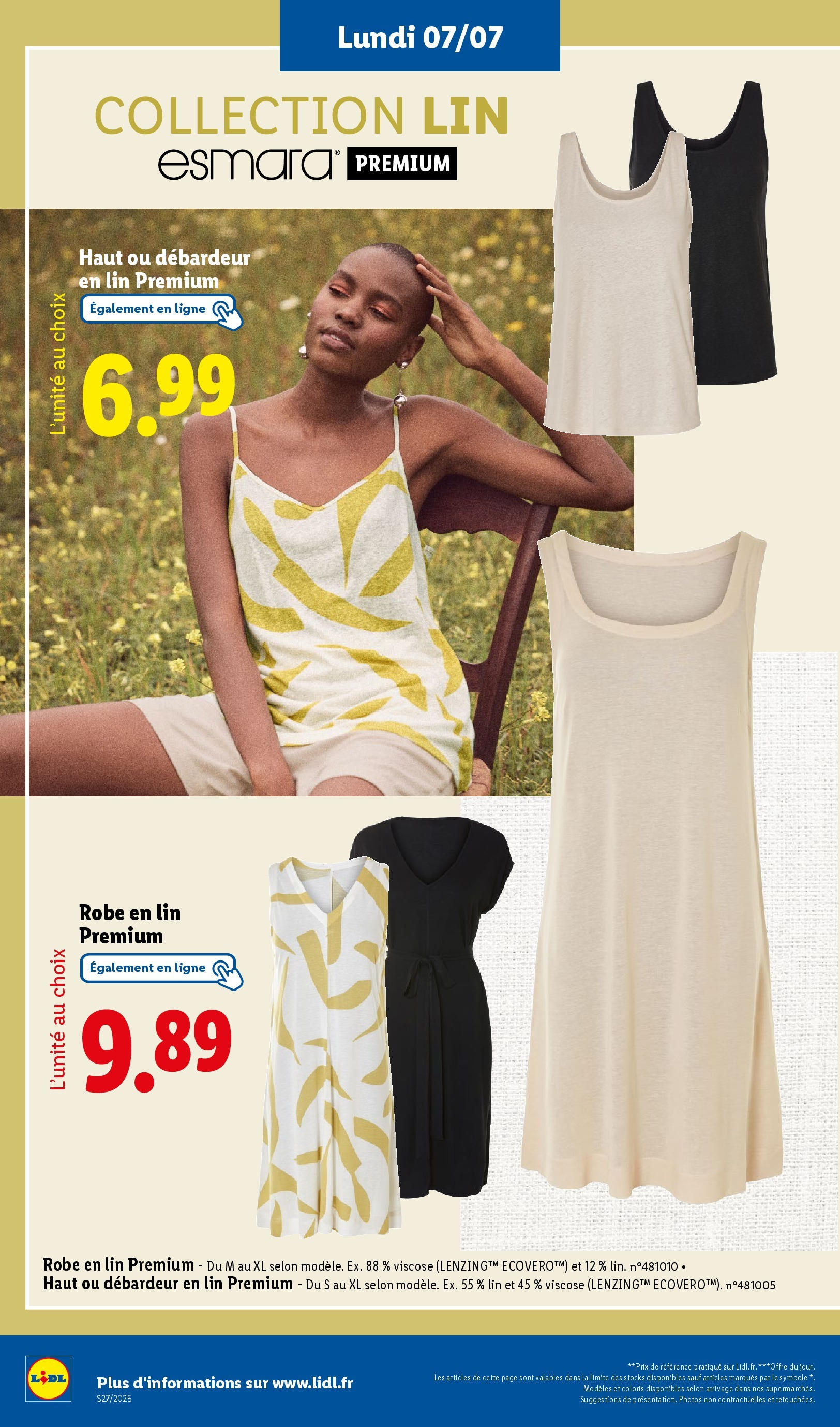 Catalogue LIDL du 02/07/2025 | Promo prospectus en ligne | Page: 62 | Produits: Robe, Débardeur Catalogue LIDL du 02/07/2025 | Promo prospectus en ligne | Page: 62 | Produits: Robe, Débardeur