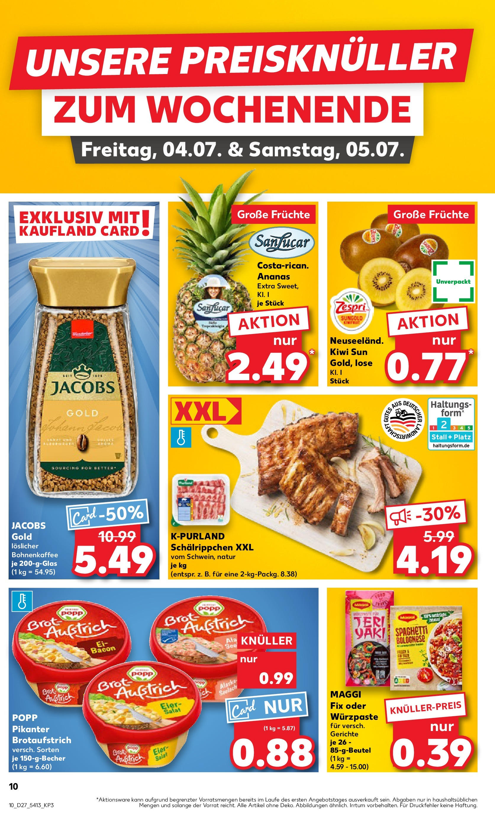 Prospekt Kaufland ab 03.07.2025 » Angebote und Werbung Online | Seite: 10 | Produkte: Maggi, Ananas, Maggi fix, Brot Prospekt Kaufland ab 03.07.2025 » Angebote Online zum Blättern | Seite: 10 | Produkte: Maggi, Ananas, Maggi fix, Brot