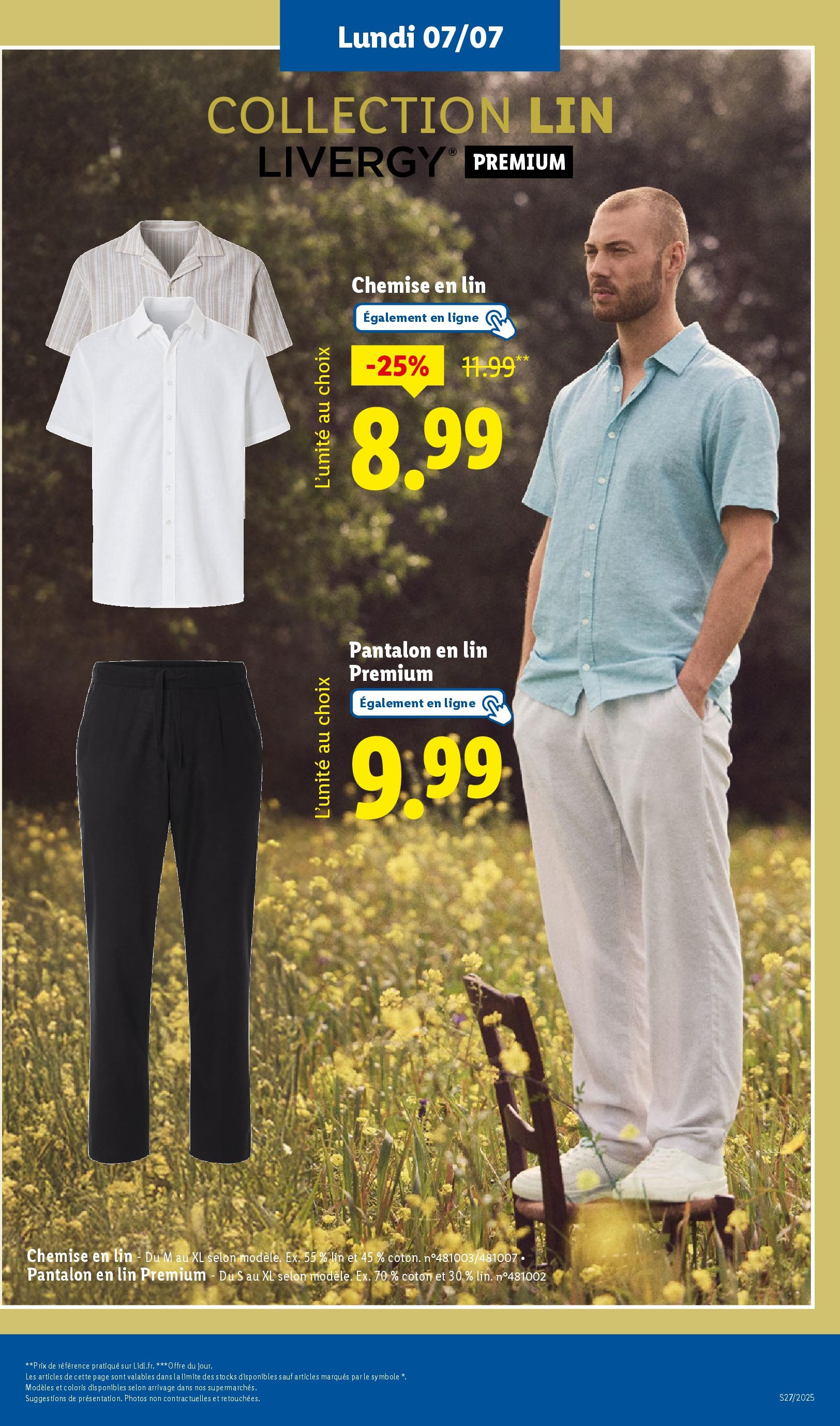 Catalogue LIDL du 02/07/2025 | Promo prospectus en ligne | Page: 65 | Produits: Coton, Chemise, Pantalon Catalogue LIDL du 02/07/2025 | Promo prospectus en ligne | Page: 65 | Produits: Coton, Chemise, Pantalon
