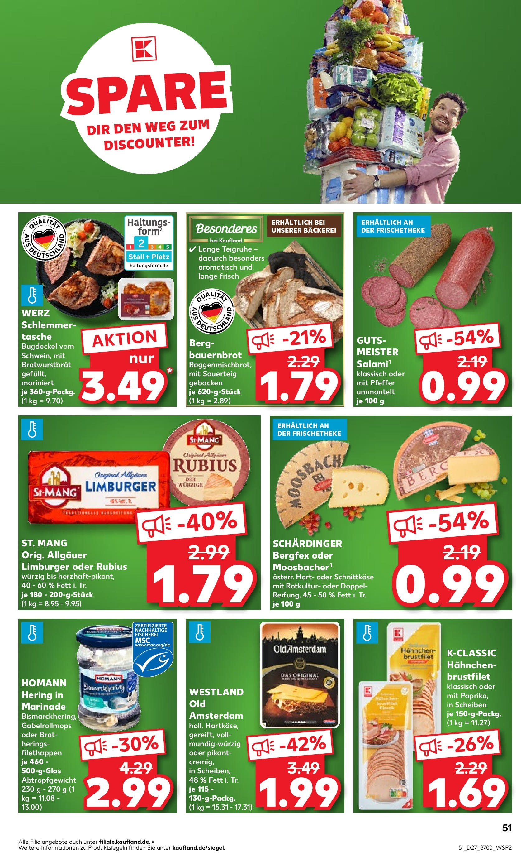 Prospekt Kaufland ab 03.07.2025 » Angebote und Werbung Online | Seite: 55 | Produkte: Tasche, Hahnchen, Bäckerei, Salami Prospekt Kaufland ab 03.07.2025 » Angebote Online zum Blättern | Seite: 55 | Produkte: Tasche, Hahnchen, Bäckerei, Salami