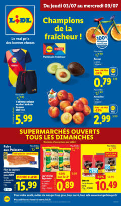 LIDL - Prévisualisation de LIDL - Faites un max d'économies chez Lidl avec une large sélection de produits en format XXL ! valide à partir de 02.07.2025