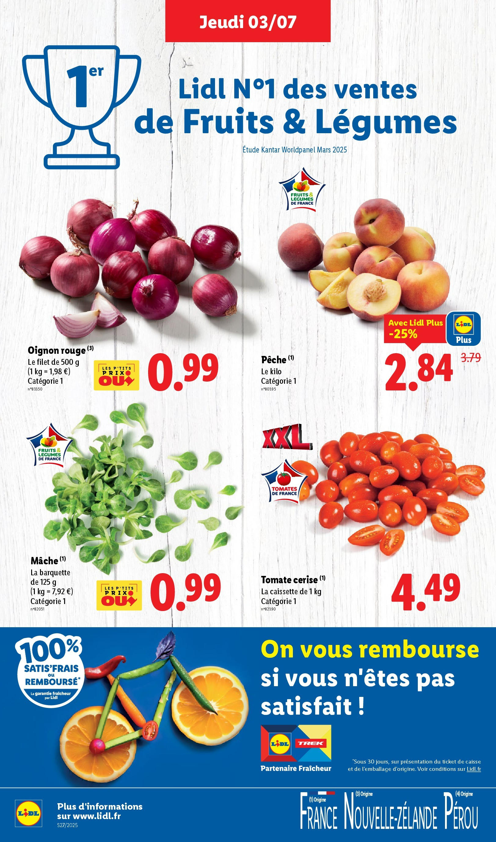 Catalogue LIDL du 02/07/2025 | Promo prospectus en ligne | Page: 2 | Produits: Mâche, Oignon, Tomate cerise, Tomates Catalogue LIDL du 02/07/2025 | Promo prospectus en ligne | Page: 2 | Produits: Mâche, Oignon, Tomate cerise, Tomates