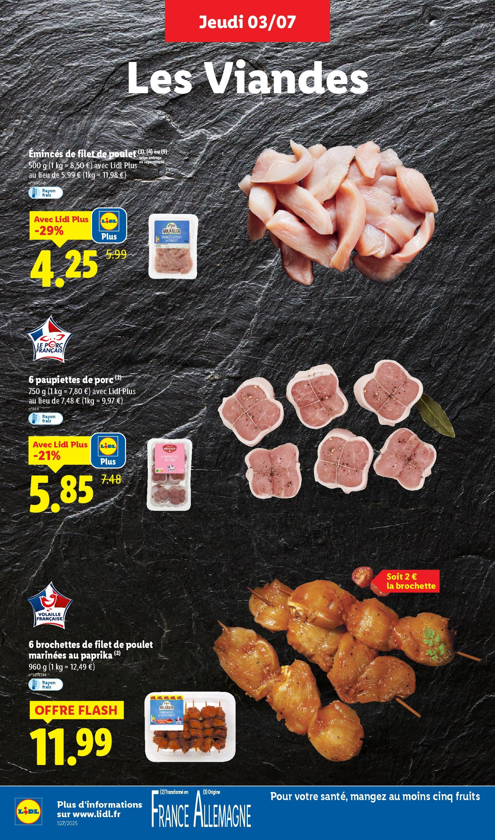 Catalogue LIDL du 02/07/2025 | Promo prospectus en ligne | Page: 6 | Produits: Paprika, Volaille, Porc Catalogue LIDL du 02/07/2025 | Promo prospectus en ligne | Page: 6 | Produits: Paprika, Volaille, Porc