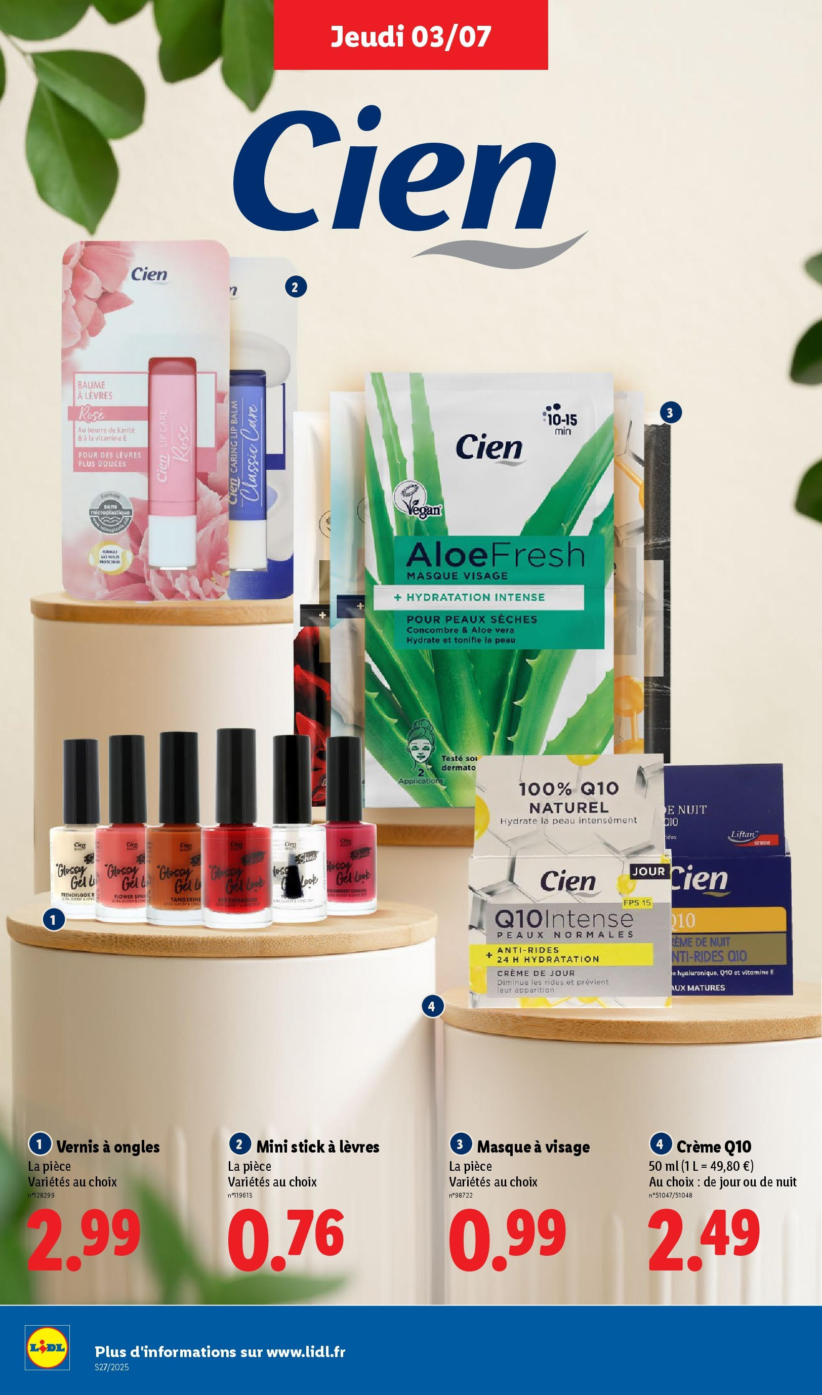 Catalogue LIDL du 02/07/2025 | Promo prospectus en ligne | Page: 8 | Produits: Concombre, Beurre de karité, Masque, Crème de jour Catalogue LIDL du 02/07/2025 | Promo prospectus en ligne | Page: 8 | Produits: Concombre, Beurre de karité, Masque, Crème de jour
