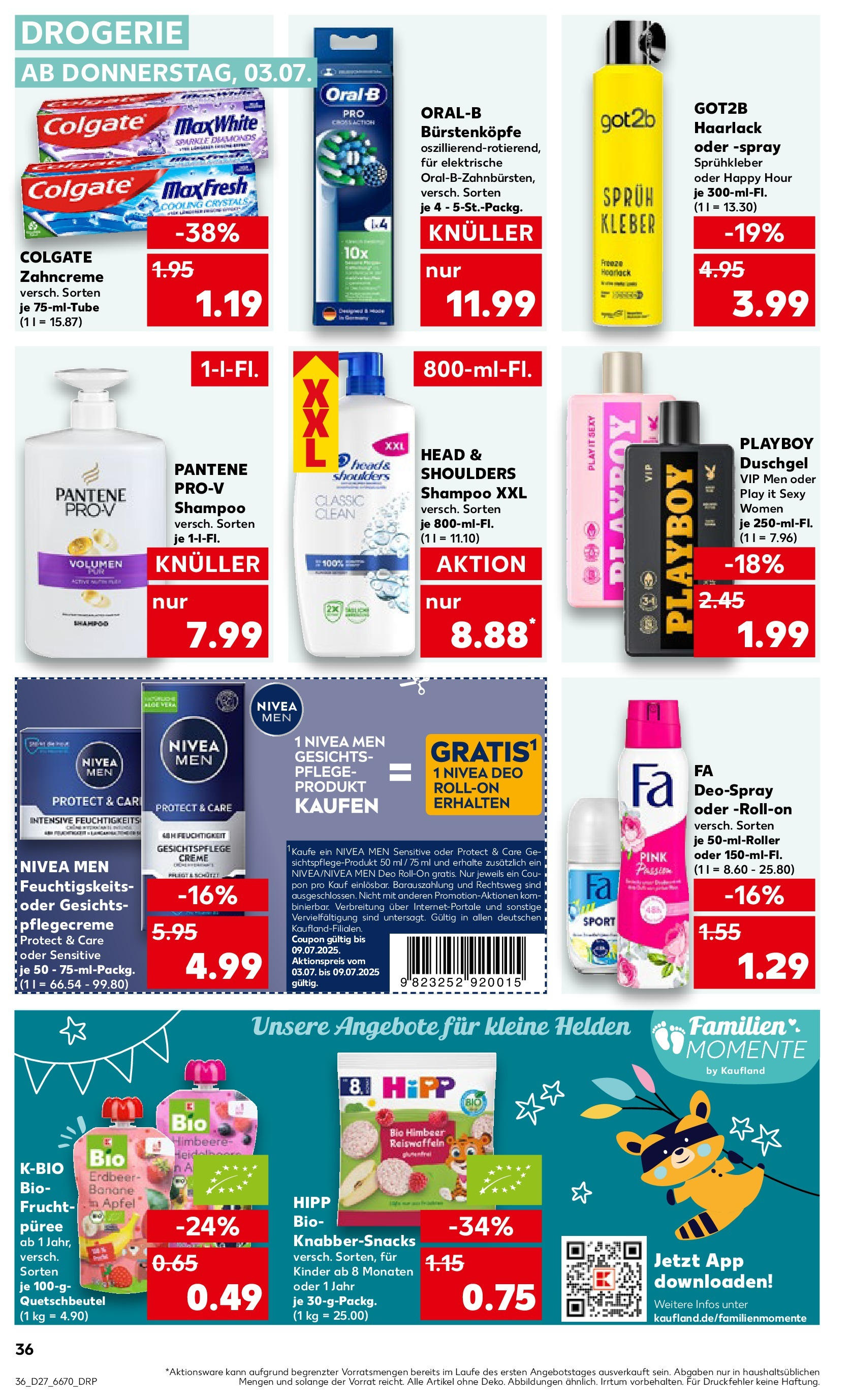 Prospekt Kaufland ab 03.07.2025 » Angebote Online zum Blättern | Seite: 36 | Produkte: Äpfel, Deodorant, Shower Gel, Himbeere