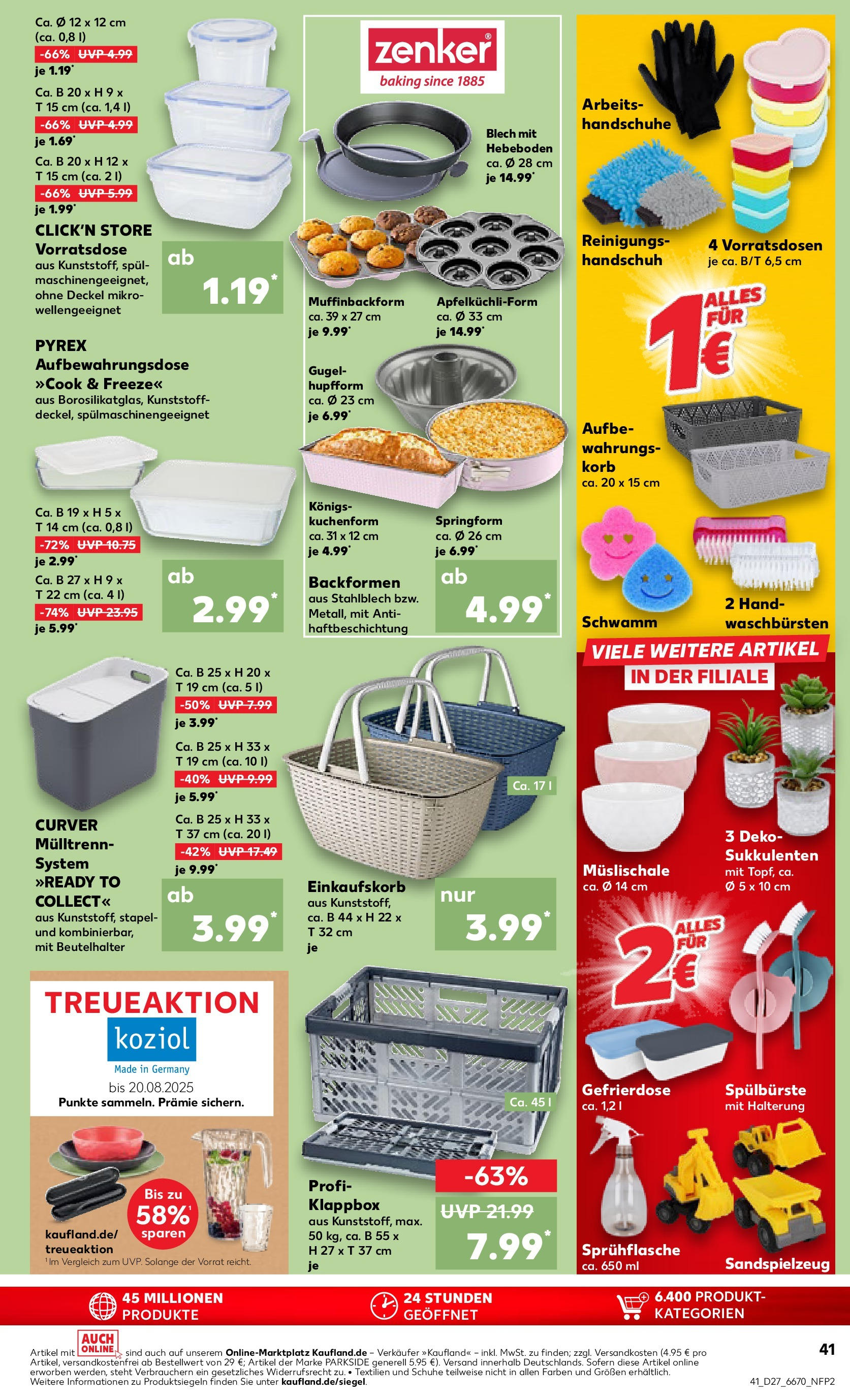 Prospekt Kaufland ab 03.07.2025 » Angebote Online zum Blättern | Seite: 41 | Produkte: Box, Korb, Apple, Handschuhe