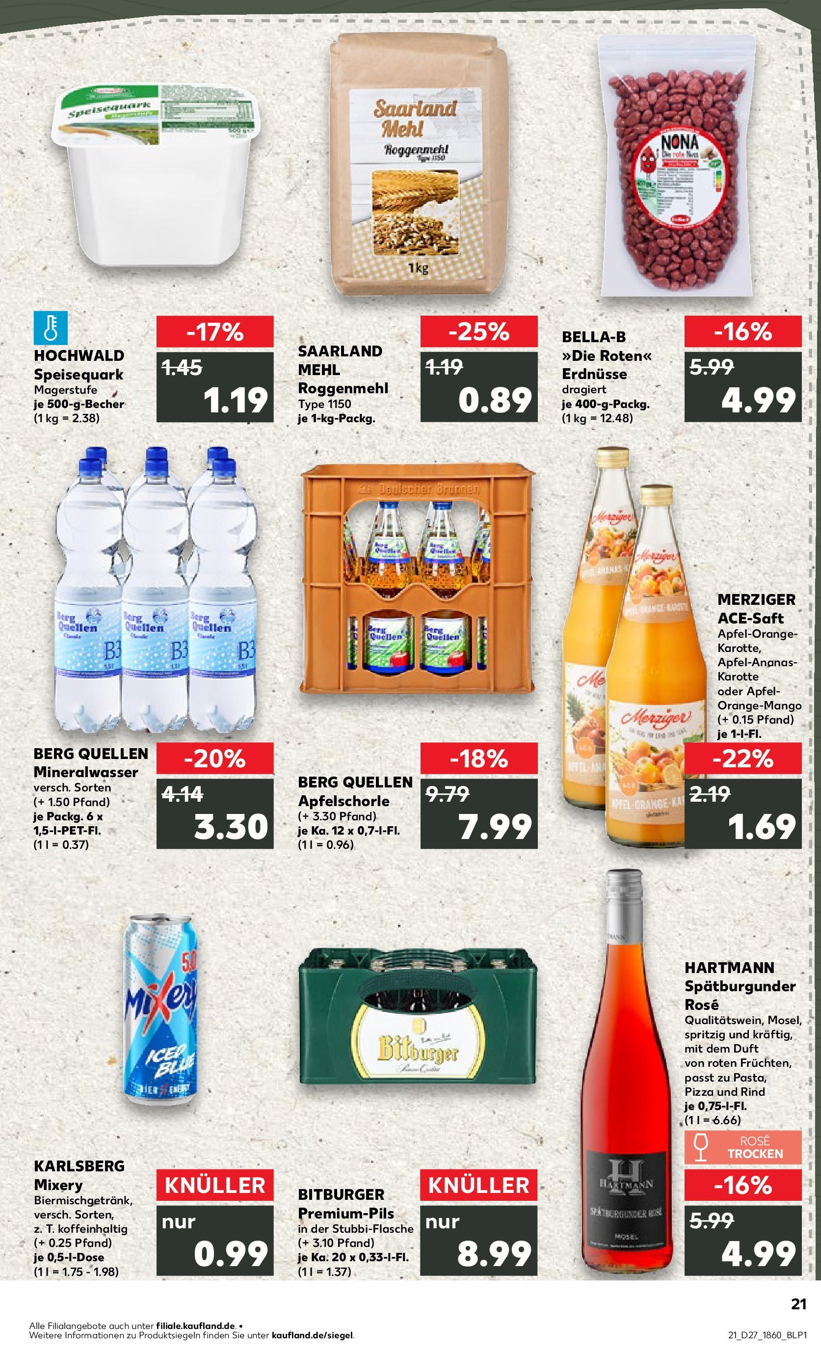 Prospekt Kaufland ab 06.07.2025 » Angebote und Werbung Online | Seite: 36 | Produkte: Bitburger, Mineralwasser, Mixery, Karotte Prospekt Kaufland ab 06.07.2025 » Angebote Online zum Blättern | Seite: 36 | Produkte: Bitburger, Mineralwasser, Mixery, Karotte