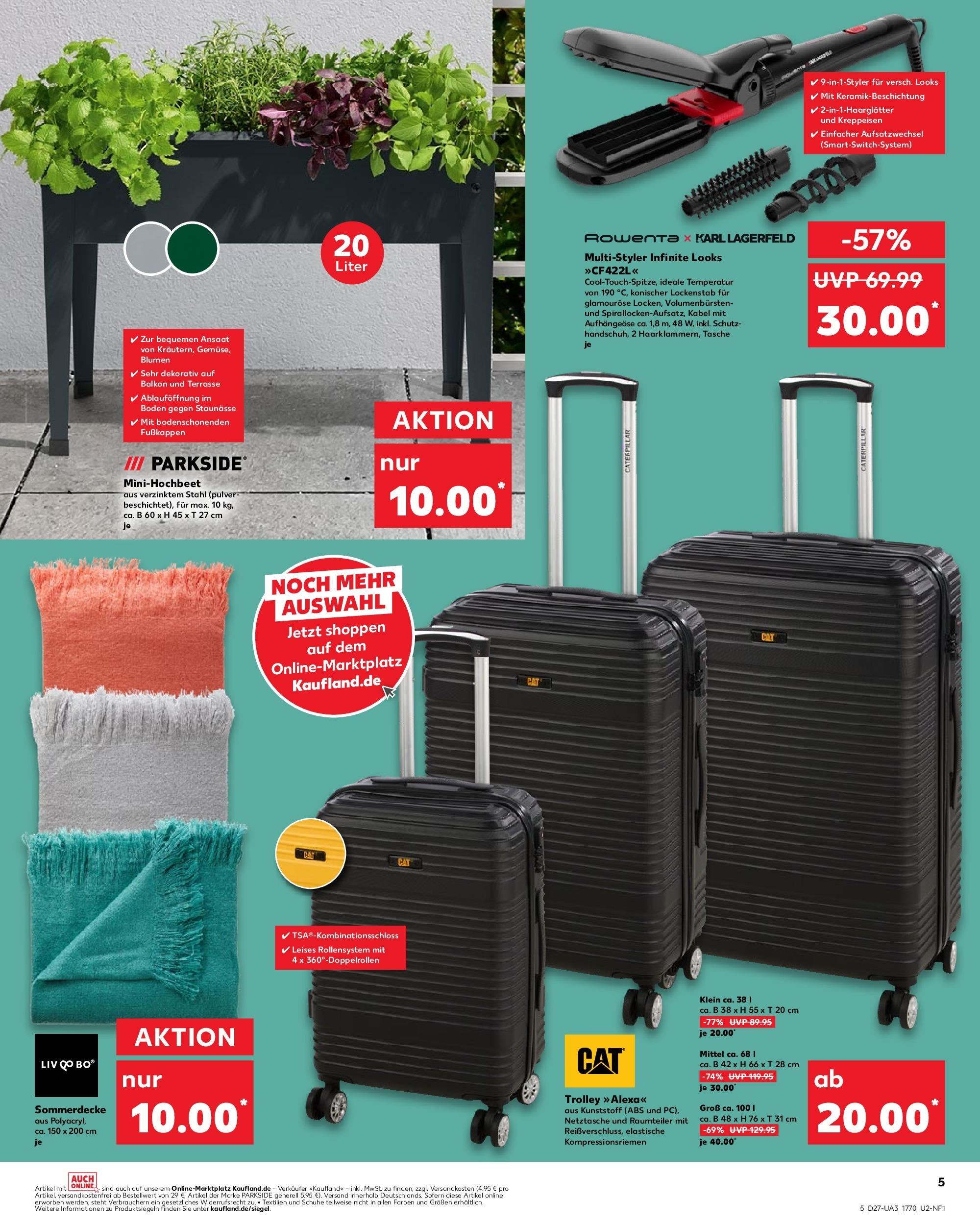 Prospekt Kaufland ab 03.07.2025 » Angebote und Werbung Online | Seite: 5 | Produkte: Tasche, Lockenstab, Raumteiler, Blumen Prospekt Kaufland ab 03.07.2025 » Angebote Online zum Blättern | Seite: 5 | Produkte: Tasche, Lockenstab, Raumteiler, Blumen
