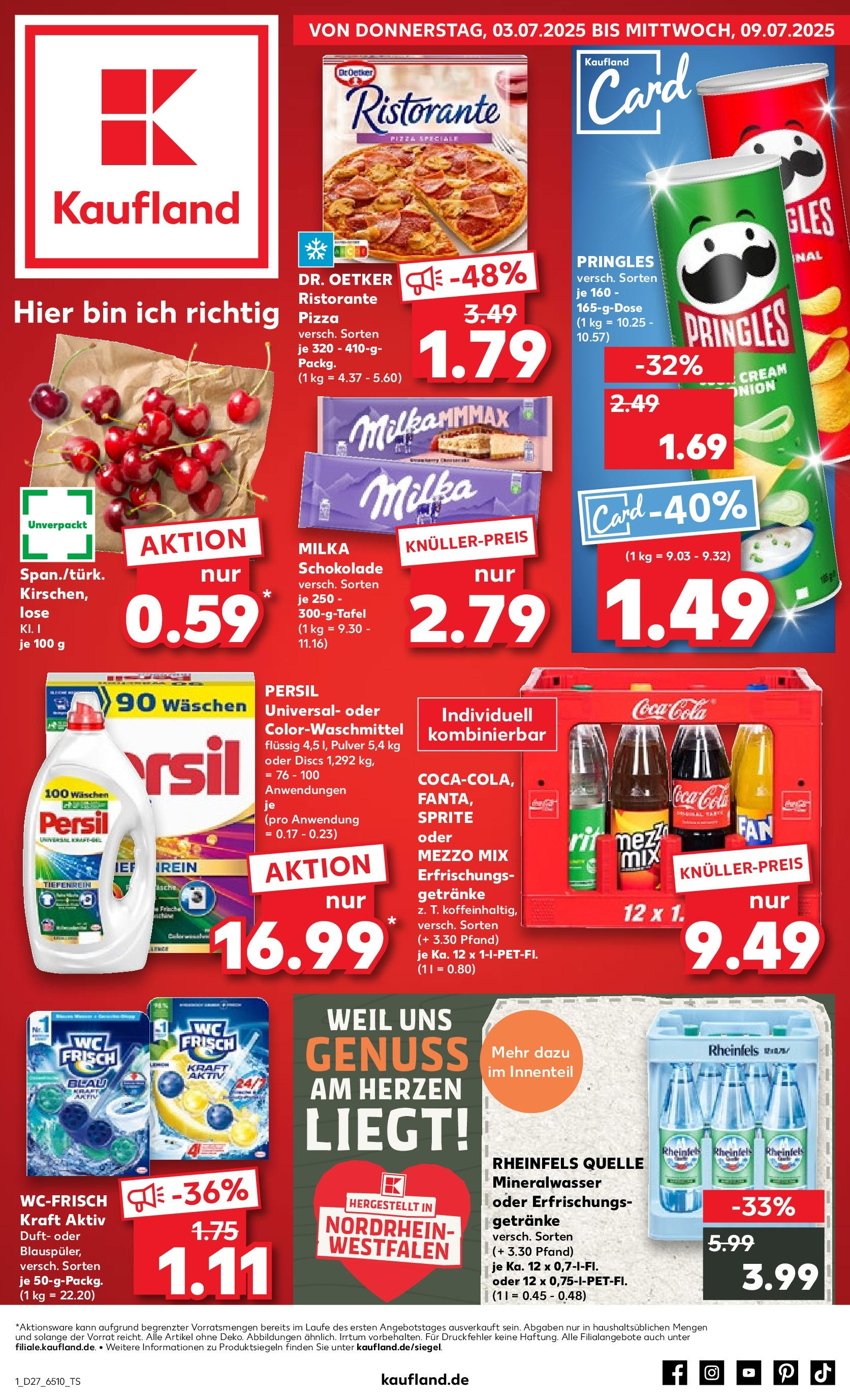 Prospekt Kaufland ab 03.07.2025 » Angebote und Werbung Online | Seite: 9 | Produkte: Sprite, Milka schokolade, Milka, Persil Prospekt Kaufland ab 03.07.2025 » Angebote Online zum Blättern | Seite: 9 | Produkte: Sprite, Milka schokolade, Milka, Persil