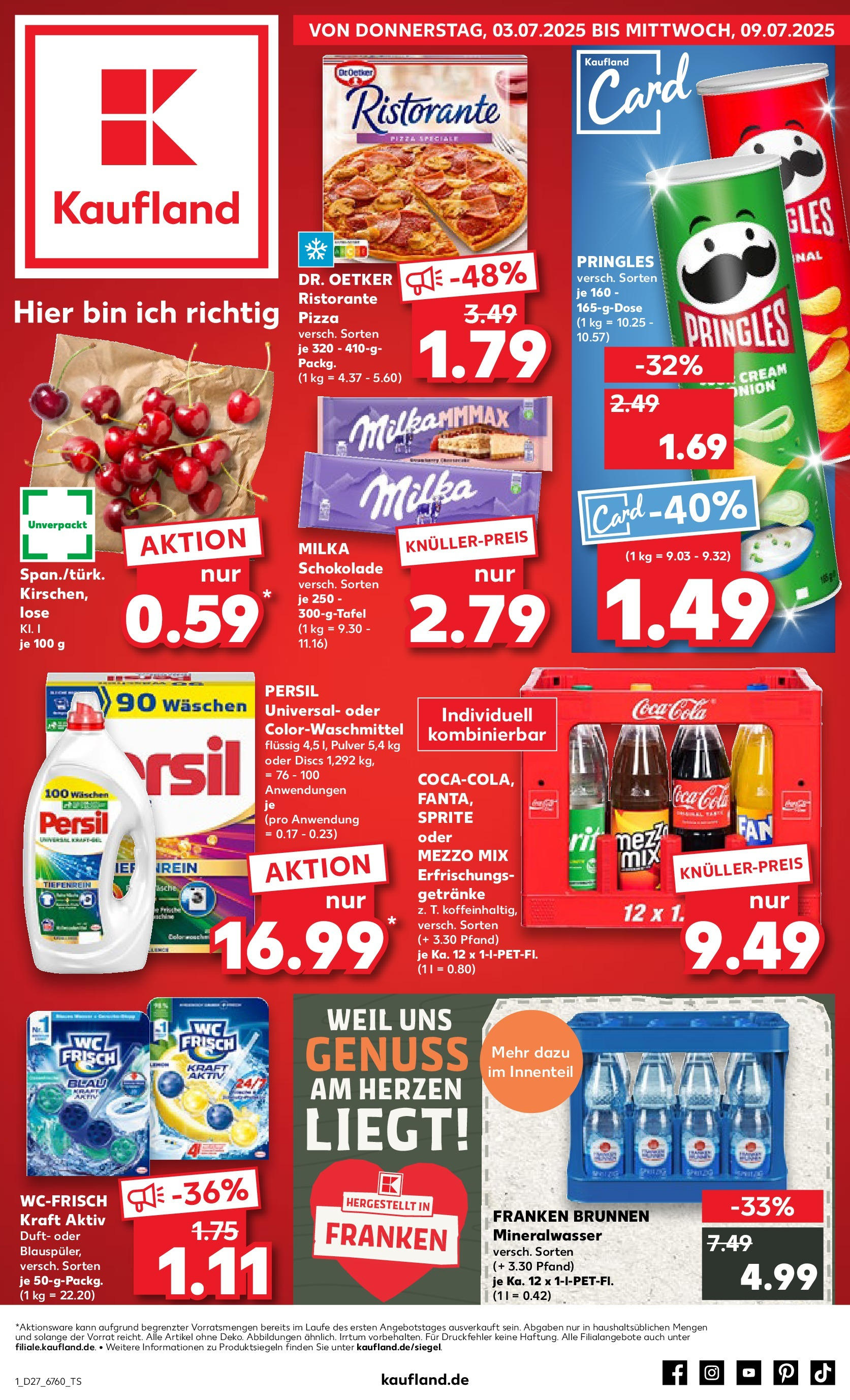 Prospekt Kaufland ab 03.07.2025 » Angebote und Werbung Online | Seite: 1 | Produkte: Mezzo mix, Sprite, Oder mezzo mix, Persil Prospekt Kaufland ab 03.07.2025 » Angebote Online zum Blättern | Seite: 1 | Produkte: Mezzo mix, Sprite, Oder mezzo mix, Persil