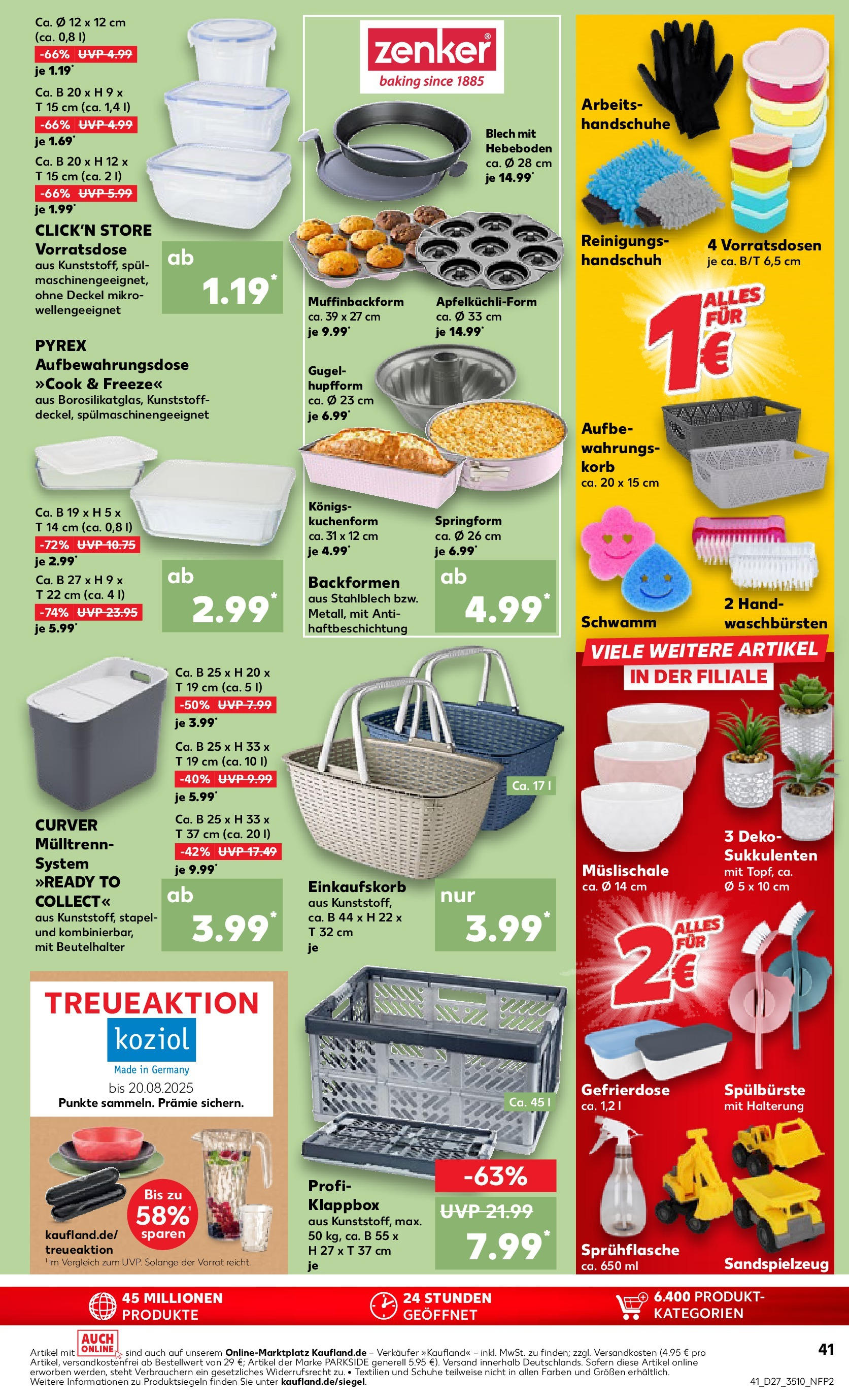 Prospekt Kaufland ab 03.07.2025 » Angebote Online zum Blättern | Seite: 41 | Produkte: Box, Korb, Apple, Handschuhe