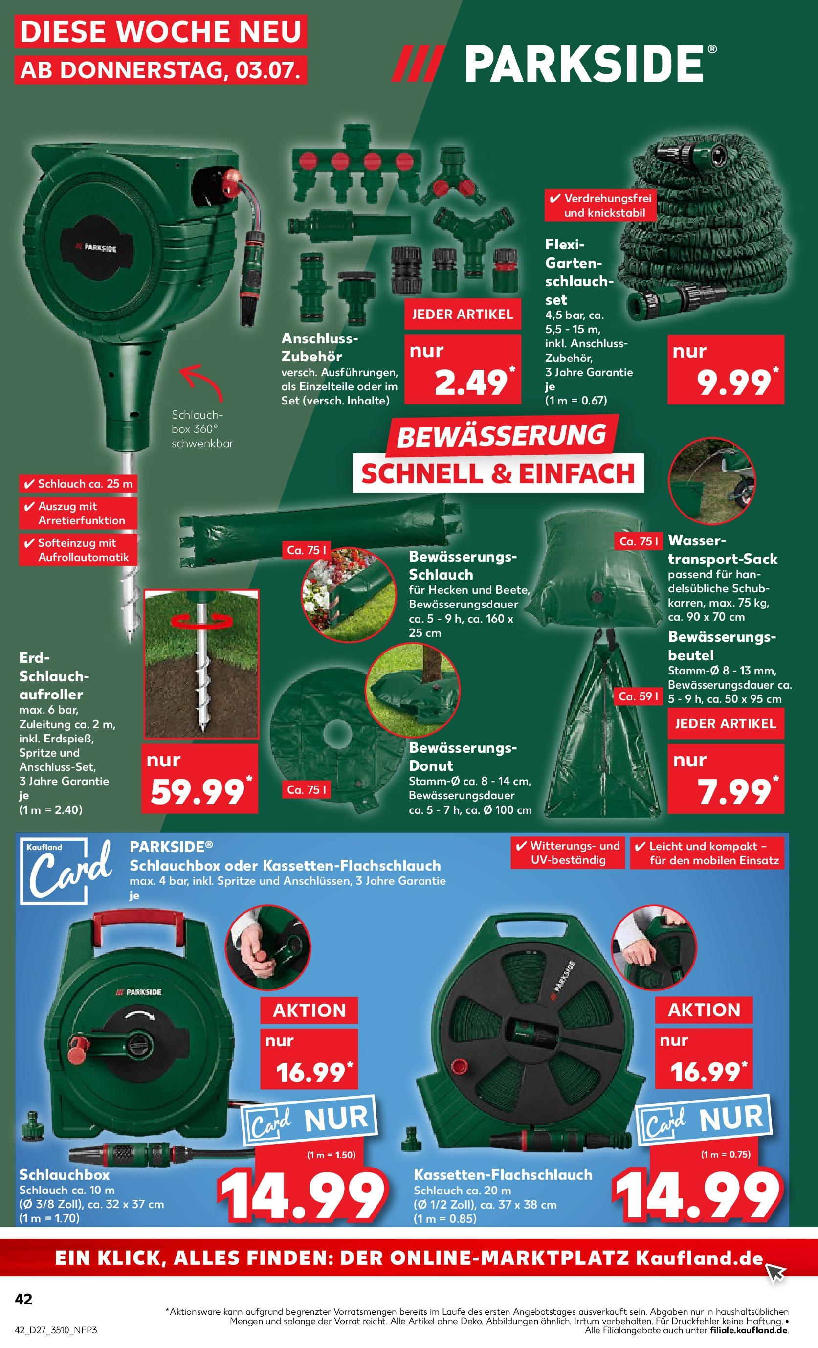 Prospekt Kaufland ab 03.07.2025 » Angebote Online zum Blättern | Seite: 42 | Produkte: Box, Wasser, Hose