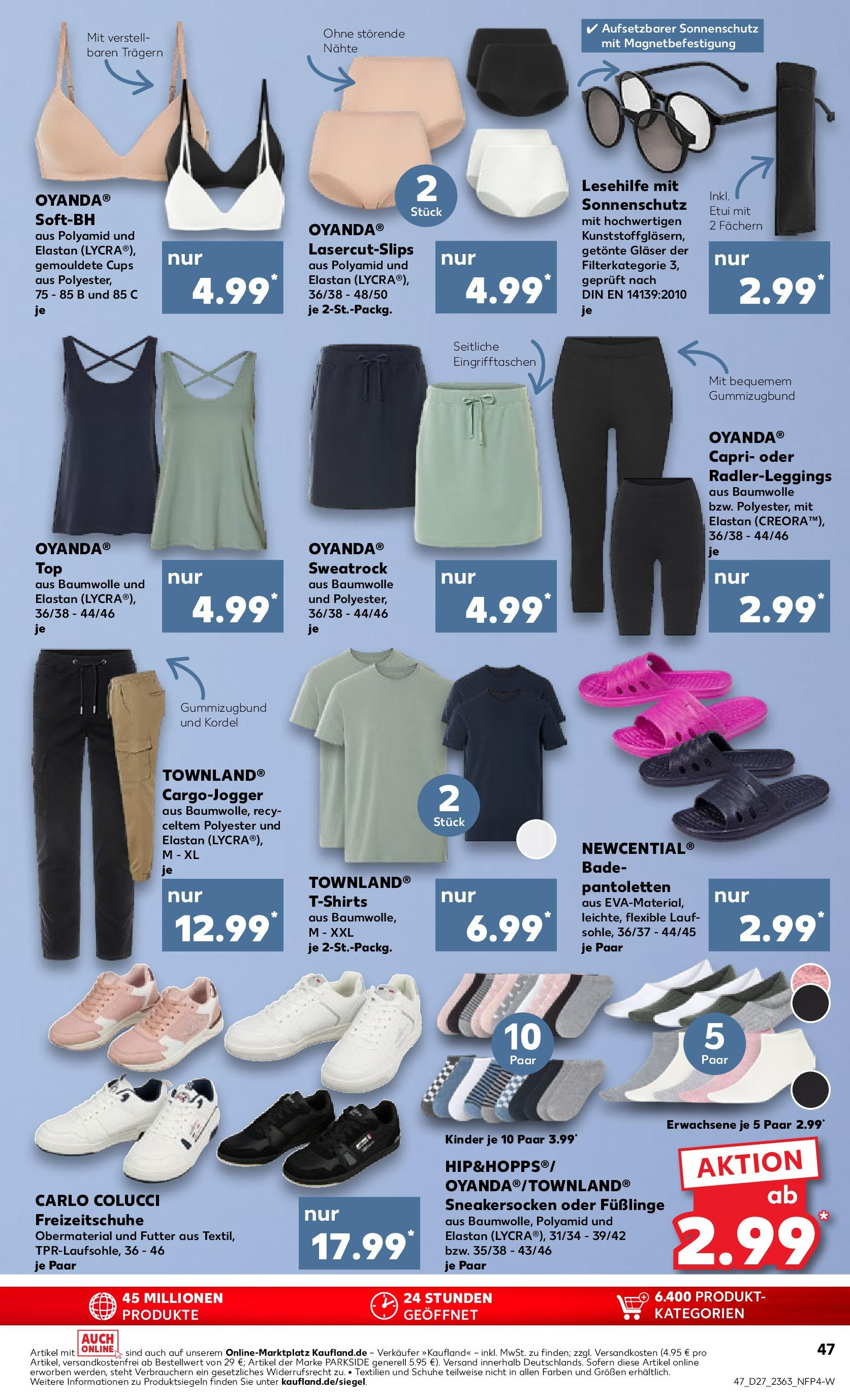 Prospekt Kaufland ab 03.07.2025 » Angebote und Werbung Online | Seite: 55 | Produkte: Top, T-Shirt, Leggings Prospekt Kaufland ab 03.07.2025 » Angebote Online zum Blättern | Seite: 55 | Produkte: Top, T-Shirt, Leggings