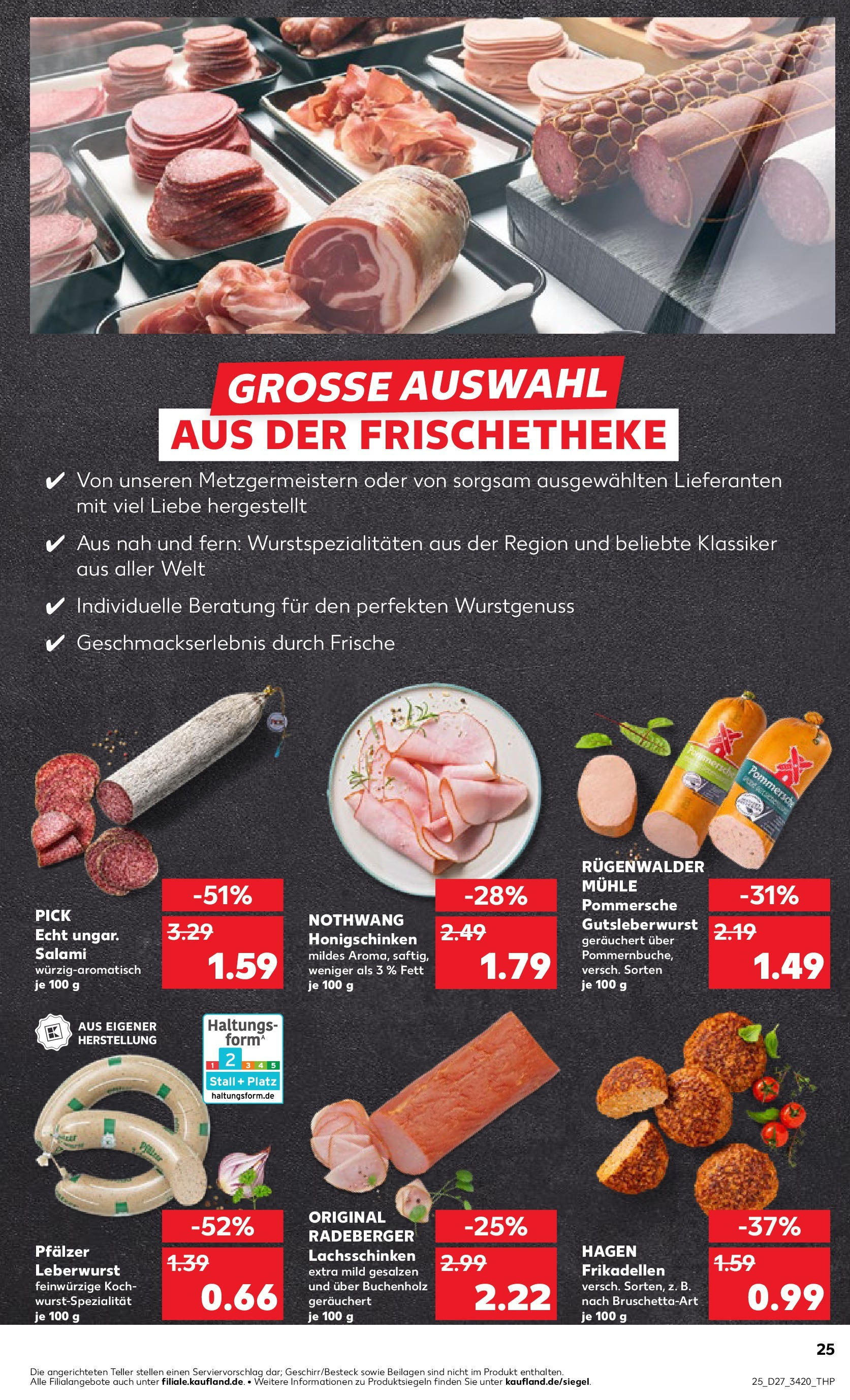 Prospekt Kaufland ab 03.07.2025 » Angebote Online zum Blättern | Seite: 25 | Produkte: Mühle, Salami