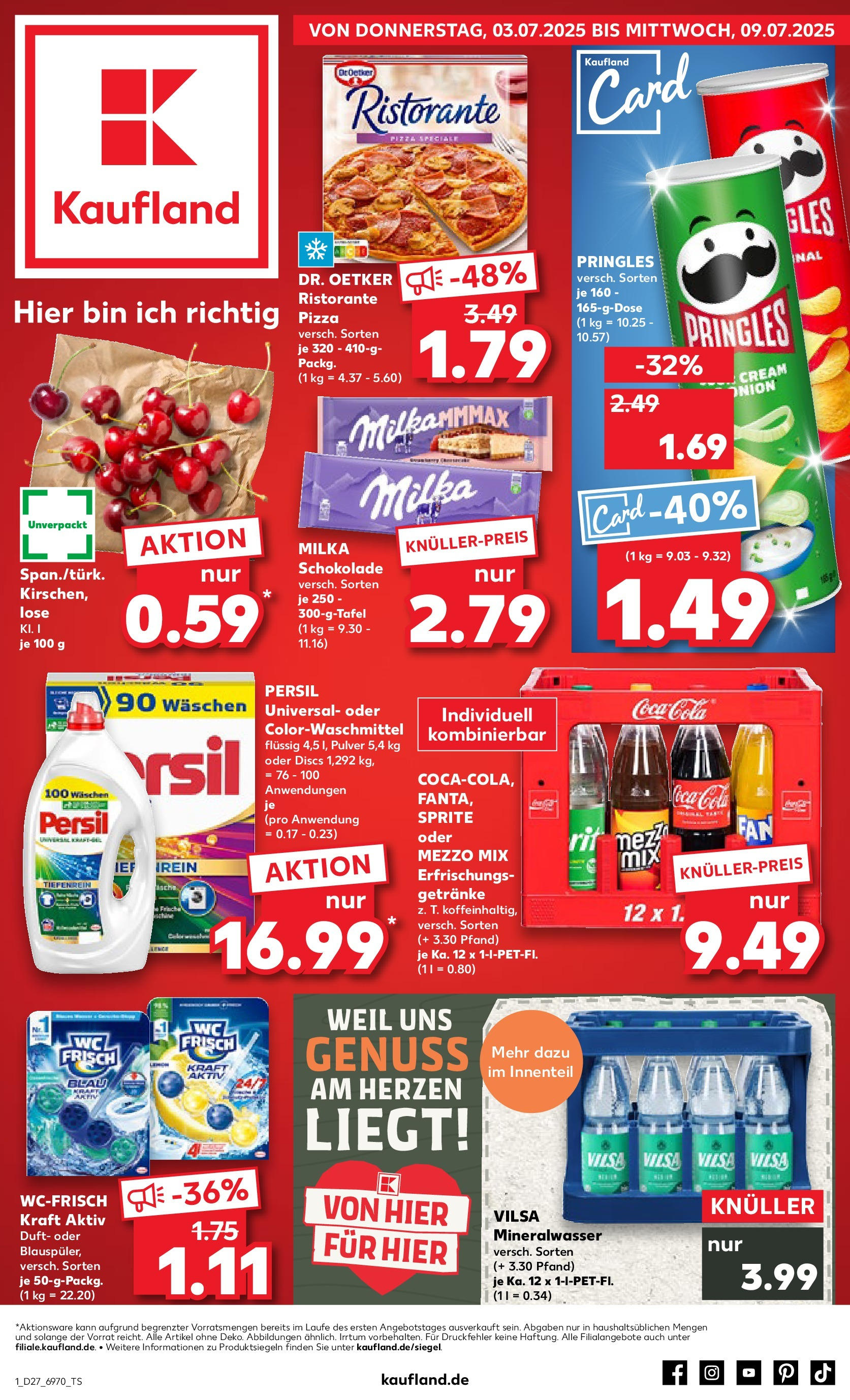 Prospekt Kaufland ab 03.07.2025 » Angebote und Werbung Online | Seite: 1 | Produkte: Cola, Duft, Oder mezzo mix, Pringles Prospekt Kaufland ab 03.07.2025 » Angebote Online zum Blättern | Seite: 1 | Produkte: Cola, Duft, Oder mezzo mix, Pringles