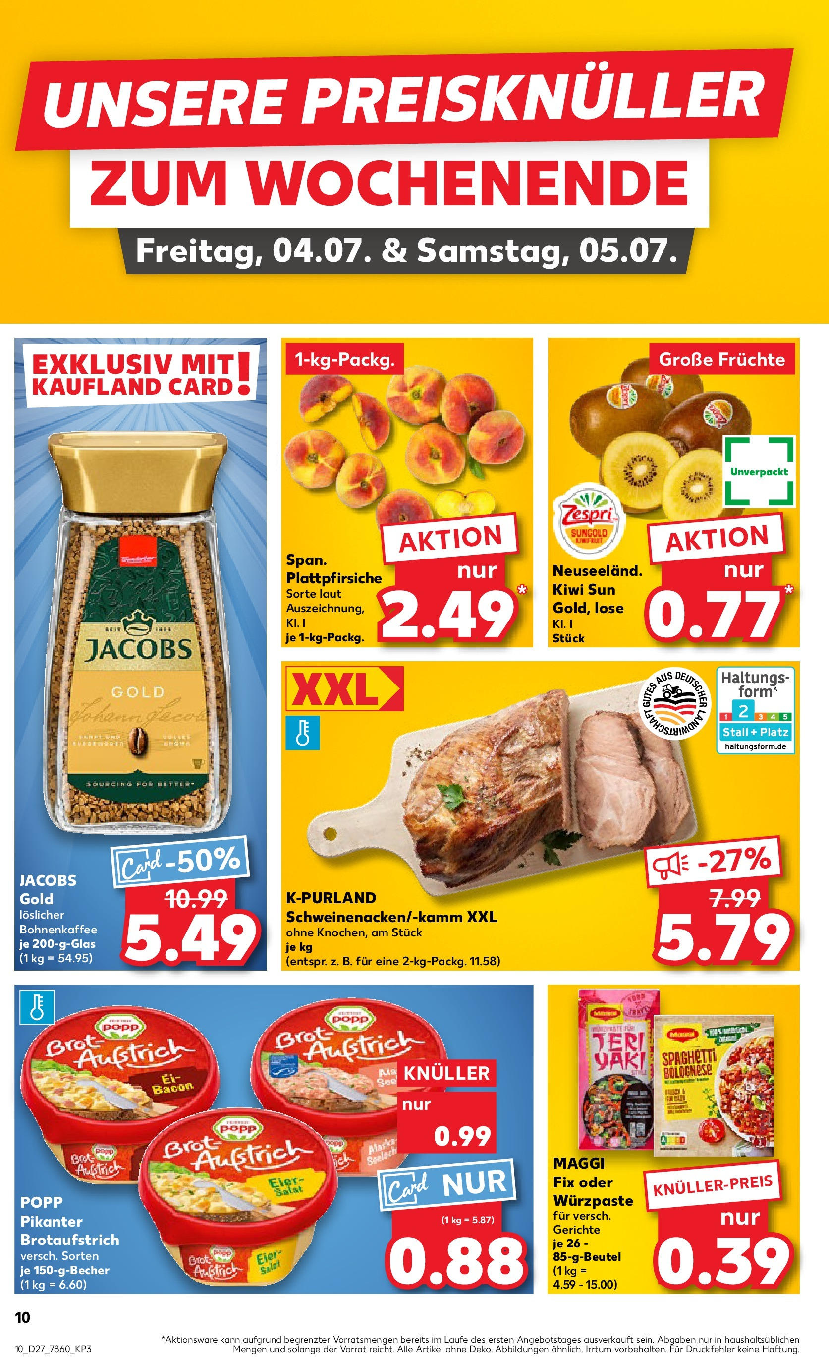 Prospekt Kaufland ab 03.07.2025 » Angebote und Werbung Online | Seite: 10 | Produkte: Maggi, Eier, Brot, Salat Prospekt Kaufland ab 03.07.2025 » Angebote Online zum Blättern | Seite: 10 | Produkte: Maggi, Eier, Brot, Salat
