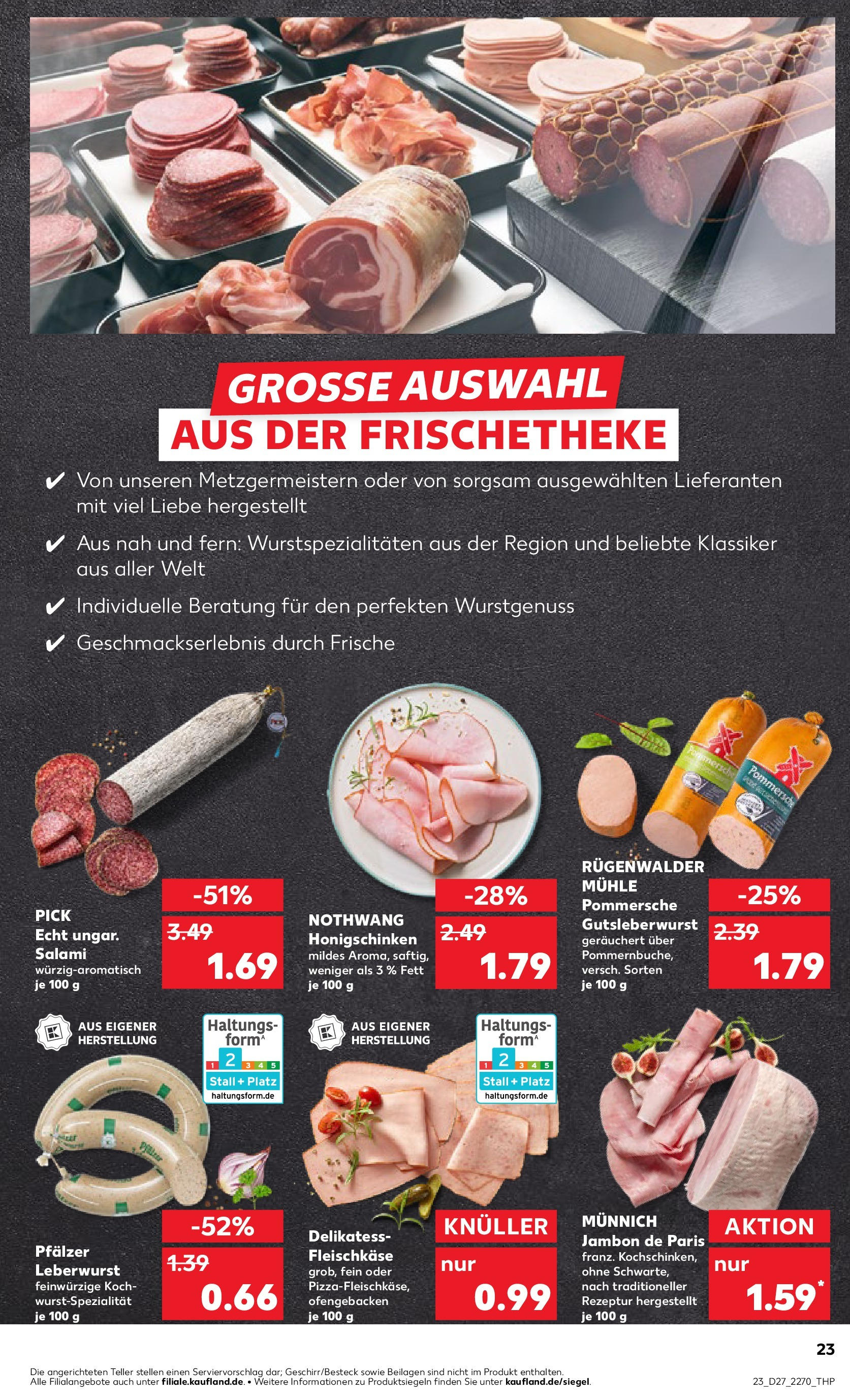 Prospekt Kaufland ab 03.07.2025 » Angebote und Werbung Online | Seite: 23 | Produkte: Mühle, Salami Prospekt Kaufland ab 03.07.2025 » Angebote Online zum Blättern | Seite: 23 | Produkte: Mühle, Salami