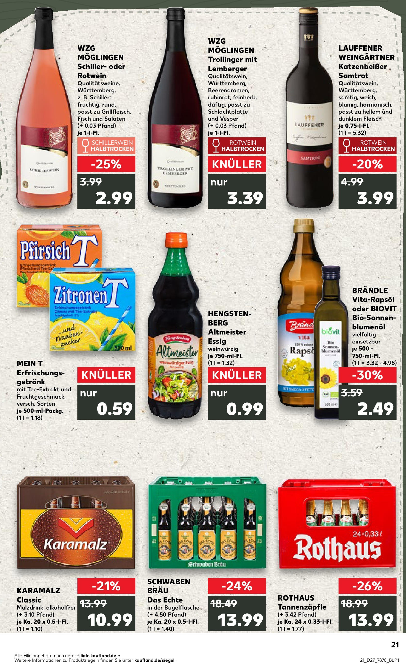 Prospekt Kaufland ab 03.07.2025 » Angebote und Werbung Online | Seite: 21 | Produkte: Trauben, Rotwein, Fisch, Pfirsich Prospekt Kaufland ab 03.07.2025 » Angebote Online zum Blättern | Seite: 21 | Produkte: Trauben, Rotwein, Fisch, Pfirsich