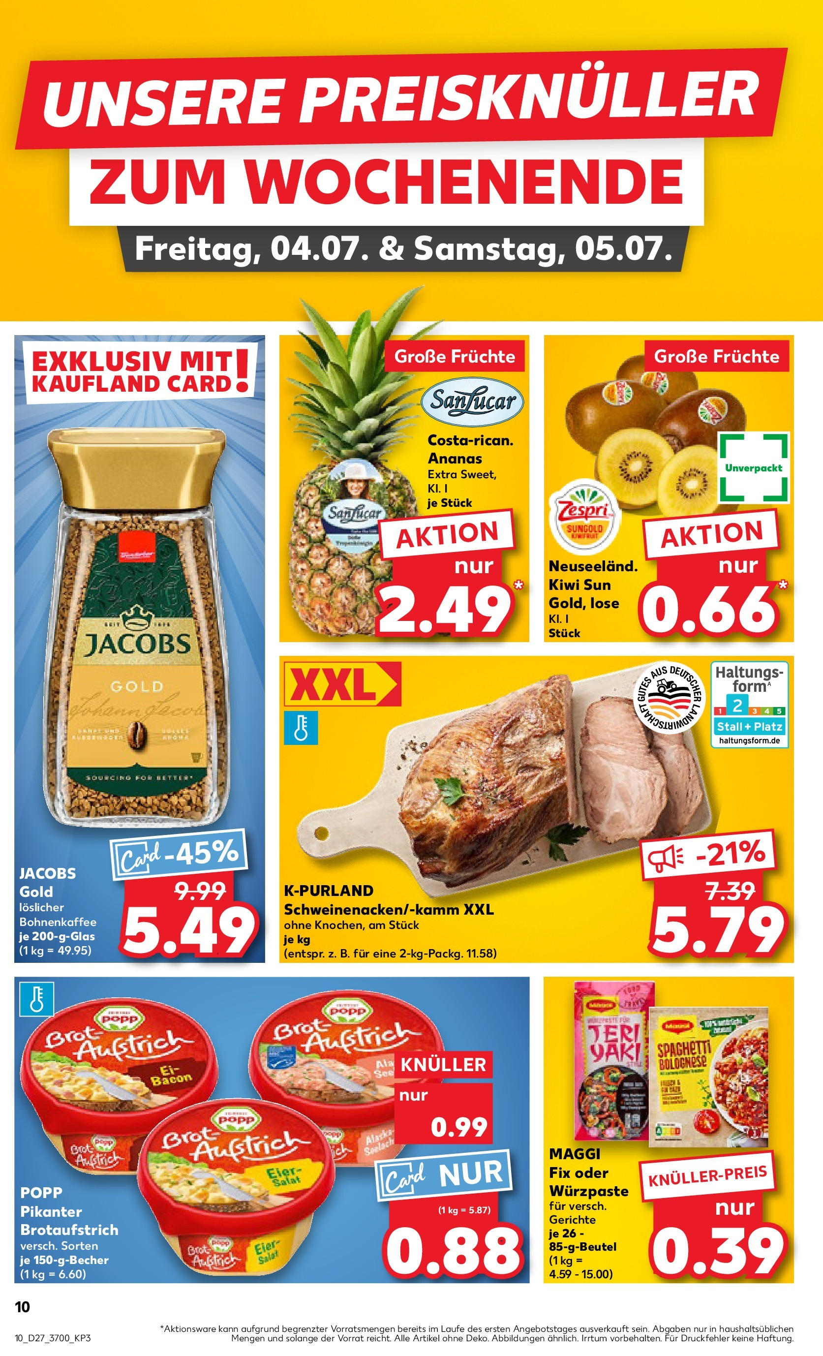 Prospekt Kaufland ab 03.07.2025 » Angebote und Werbung Online | Seite: 10 | Produkte: Maggi, Ananas, Brot, Kiwi Prospekt Kaufland ab 03.07.2025 » Angebote Online zum Blättern | Seite: 10 | Produkte: Maggi, Ananas, Brot, Kiwi