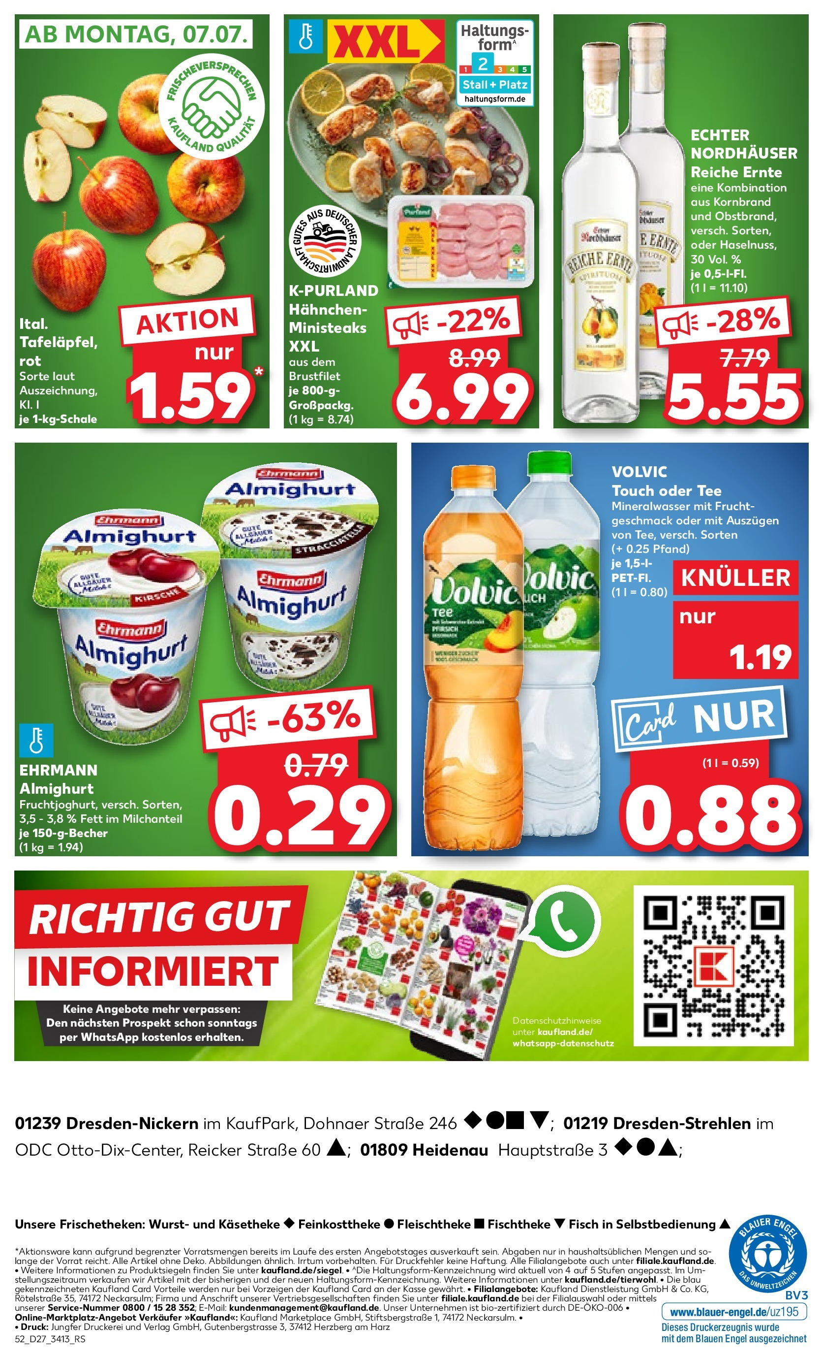 Prospekt Kaufland ab 03.07.2025 » Angebote und Werbung Online | Seite: 60 | Produkte: Ehrmann almighurt, Fisch, Wurst, Volvic Prospekt Kaufland ab 03.07.2025 » Angebote Online zum Blättern | Seite: 60 | Produkte: Ehrmann almighurt, Fisch, Wurst, Volvic