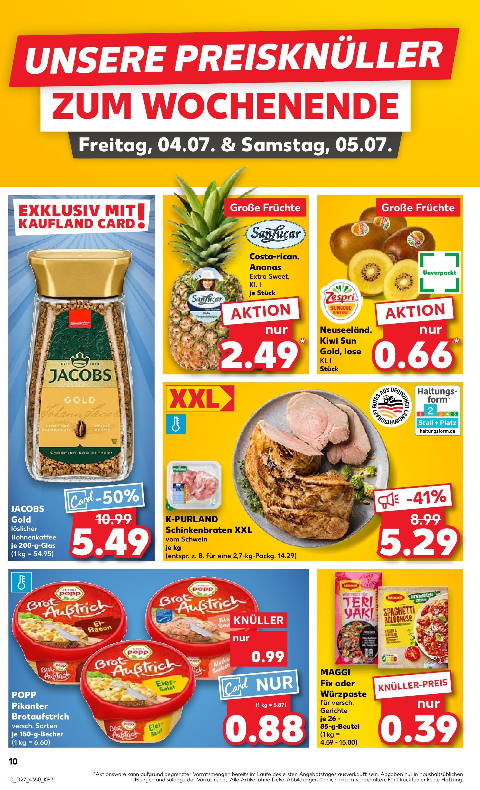 Prospekt Kaufland ab 03.07.2025 » Angebote und Werbung Online | Seite: 18 | Produkte: Eier, Brot, Kiwi, Salat Prospekt Kaufland ab 03.07.2025 » Angebote Online zum Blättern | Seite: 18 | Produkte: Eier, Brot, Kiwi, Salat