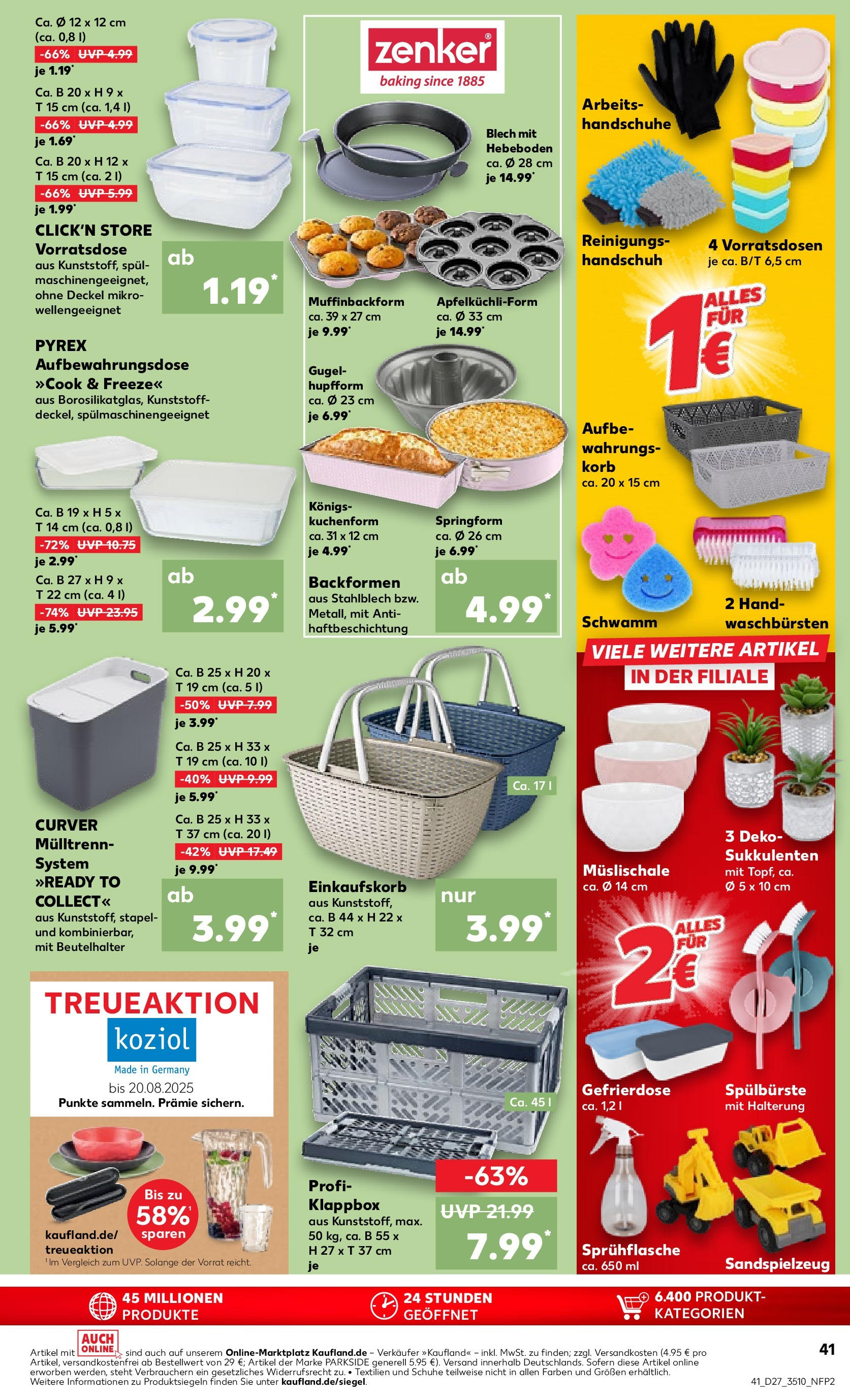 Prospekt Kaufland ab 03.07.2025 » Angebote und Werbung Online | Seite: 45 | Produkte: Box, Korb, Apple, Handschuhe Prospekt Kaufland ab 03.07.2025 » Angebote Online zum Blättern | Seite: 45 | Produkte: Box, Korb, Apple, Handschuhe